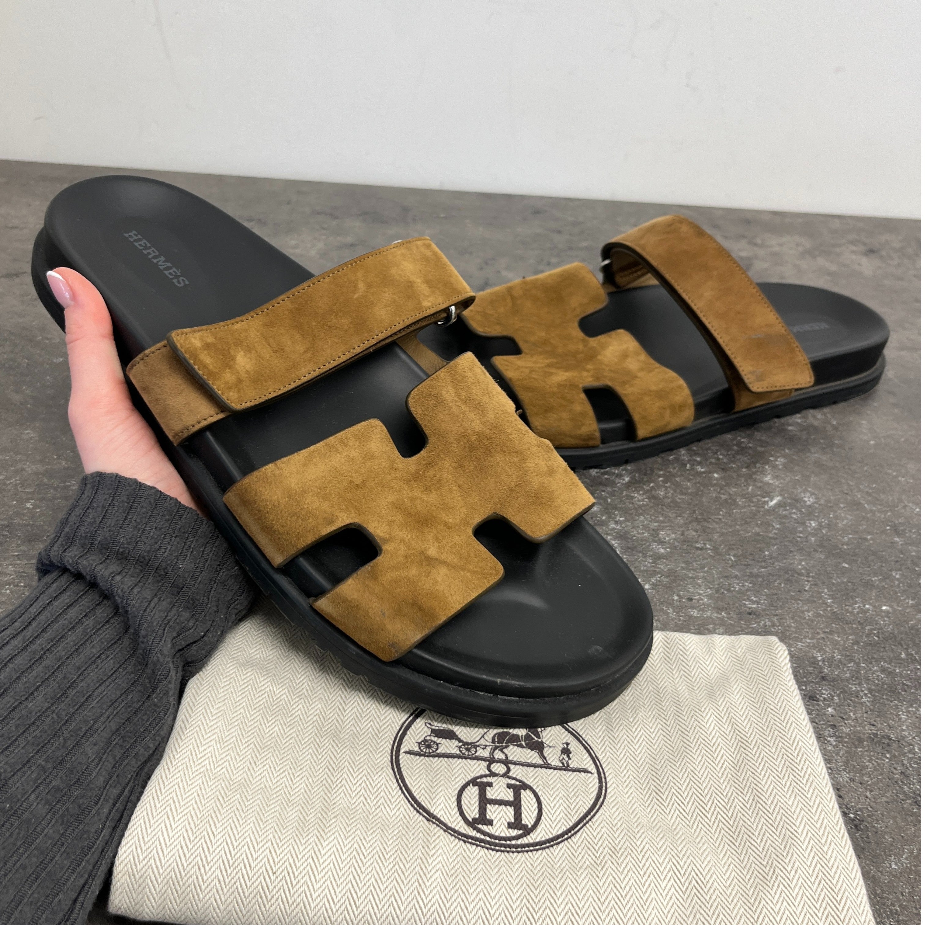 Men's Chypre Sandals Brown Size EU 43.5 / UK 9.5