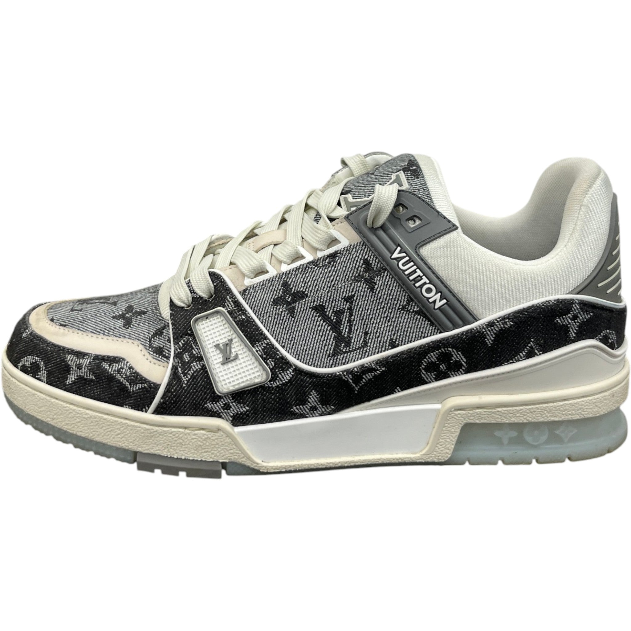 Men's Lv Denim Low Trainers Grey Size EU 41 / UK 7