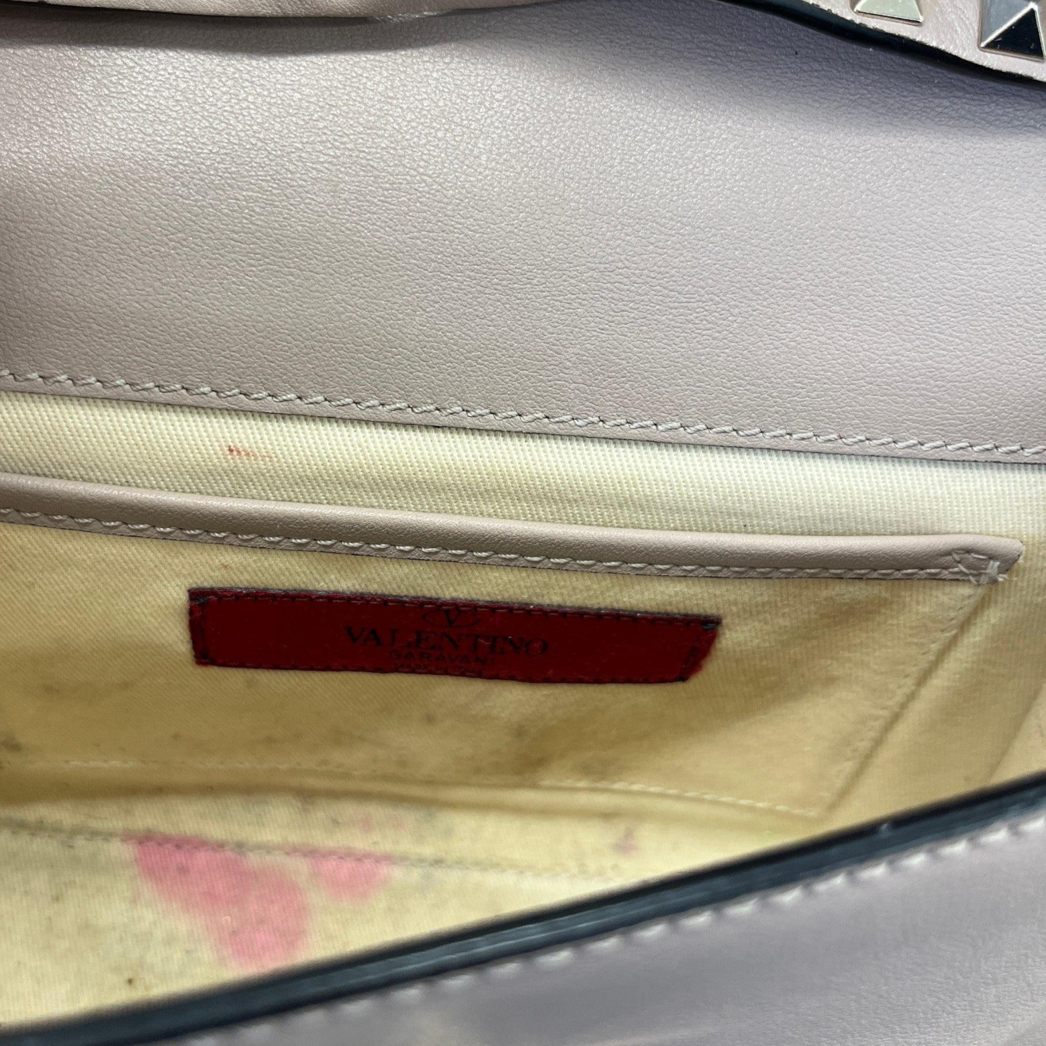 Women's Small Rockstud Crossbody Bag Nude