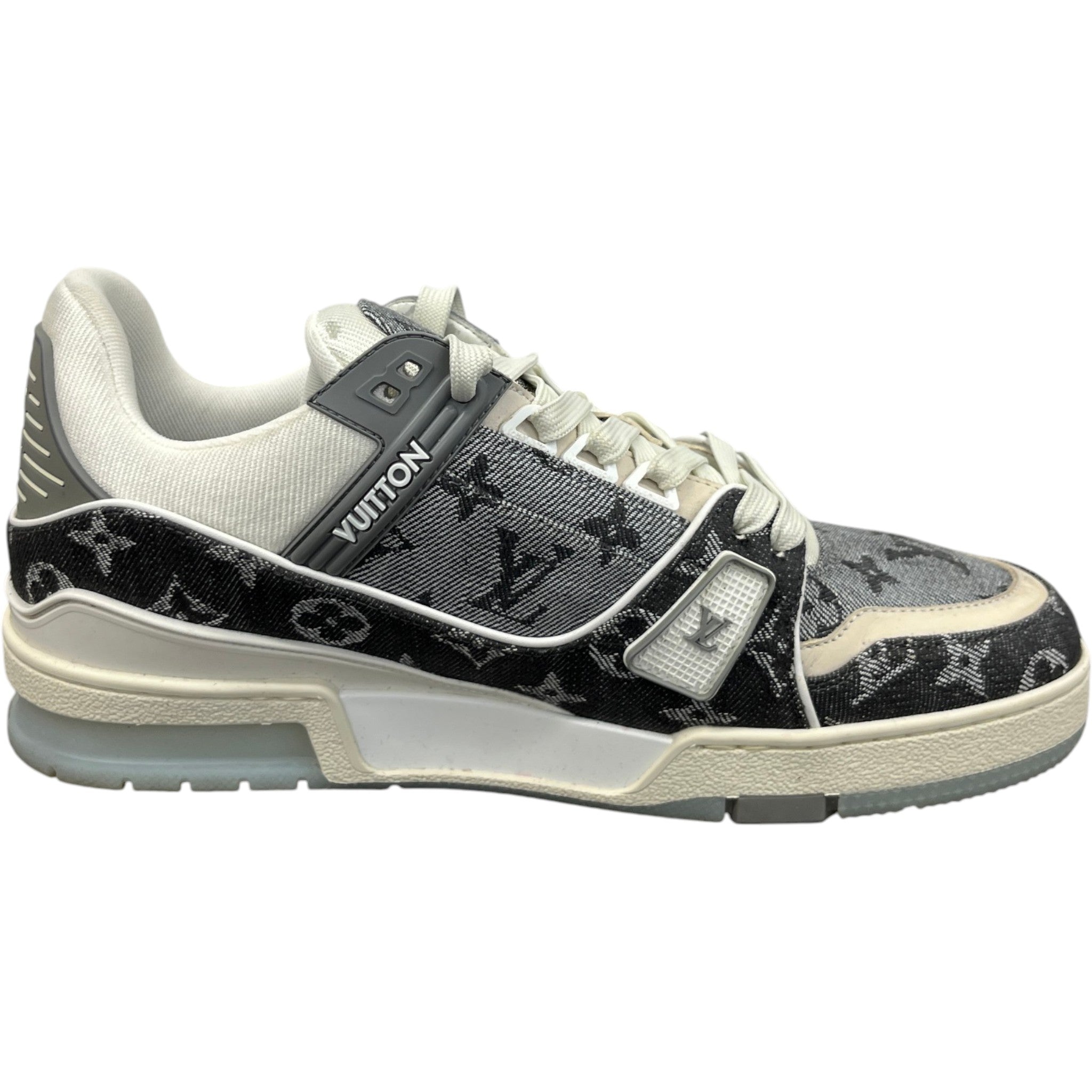 Men's Lv Denim Low Trainers Grey Size EU 41 / UK 7