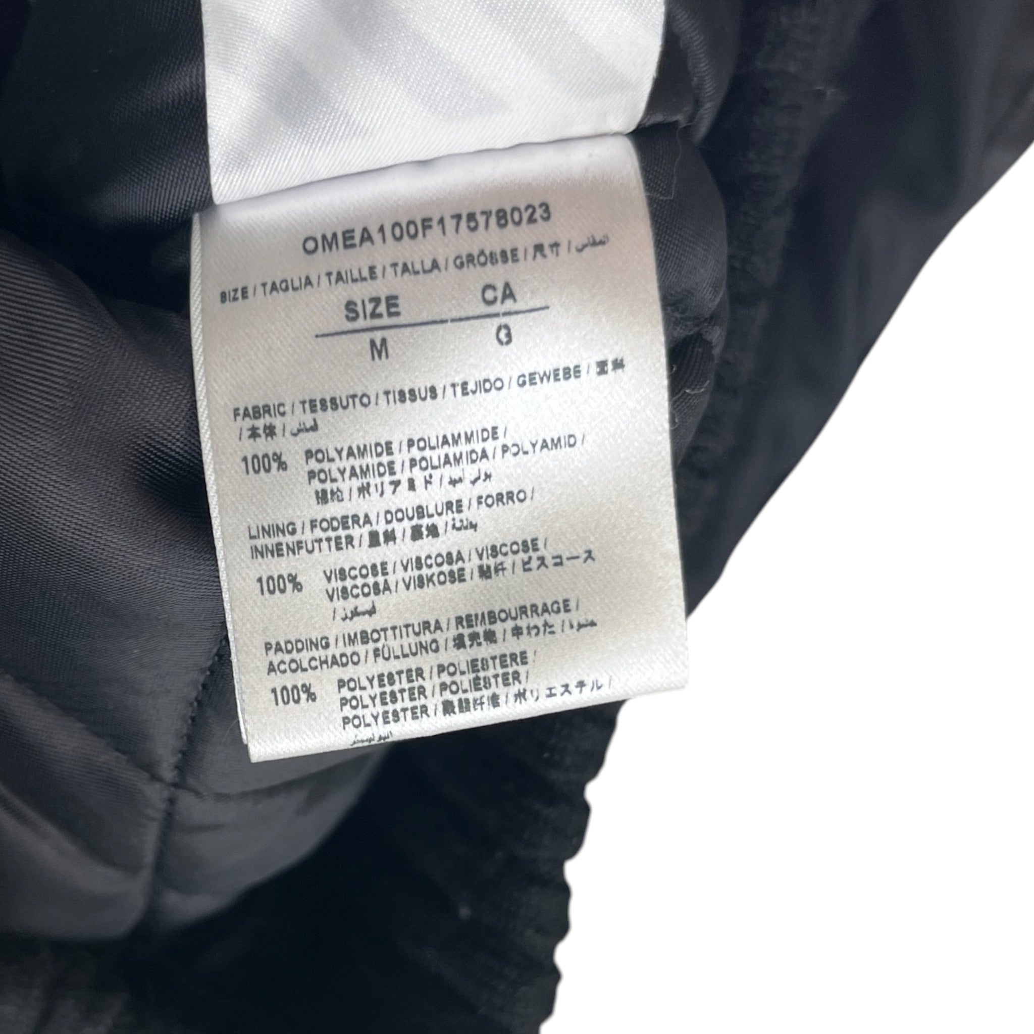 Men's Checker Jacket Black Size M