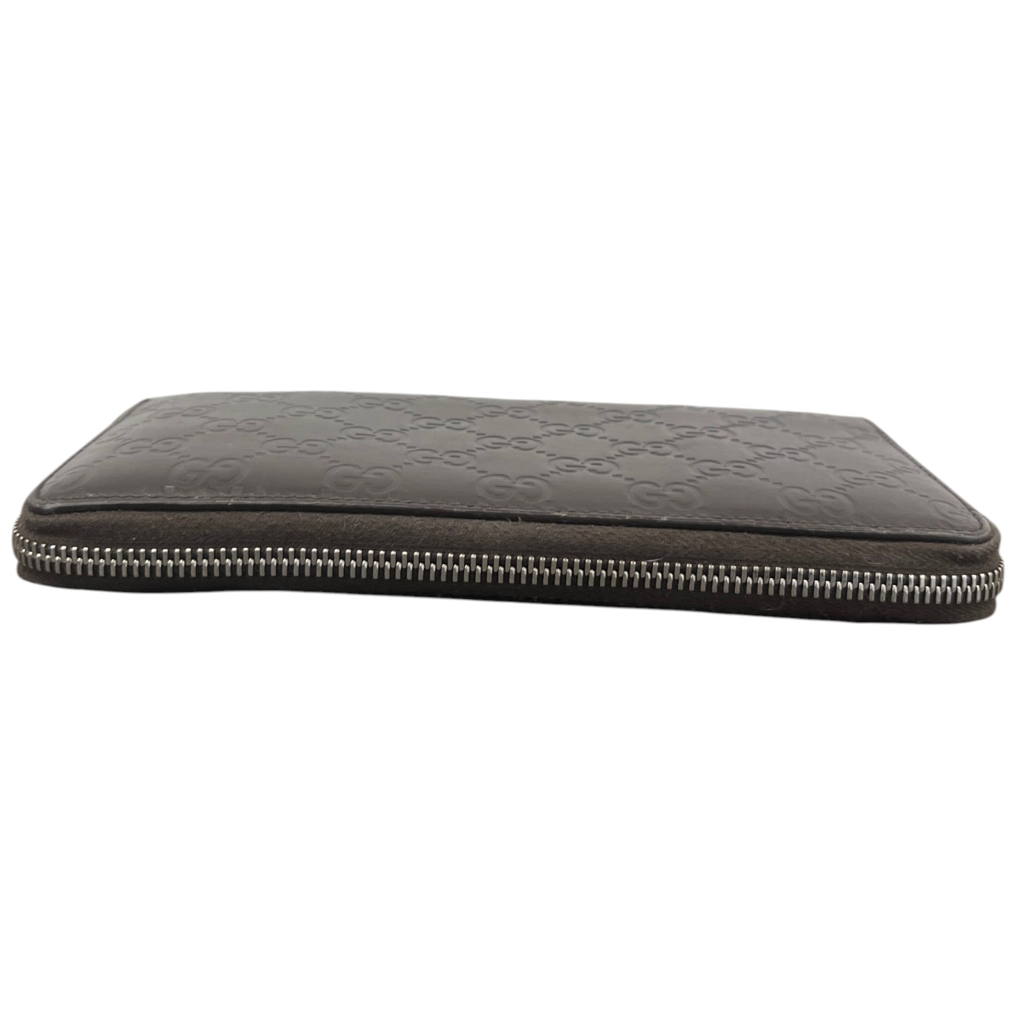 Women's Gg Emblem Zip Around Wallet Brown