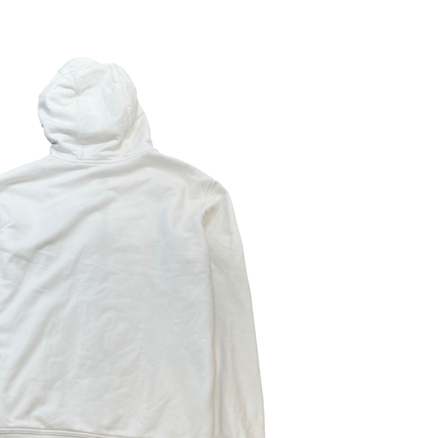 Men's Embroidered Logo Hoodie White Size M