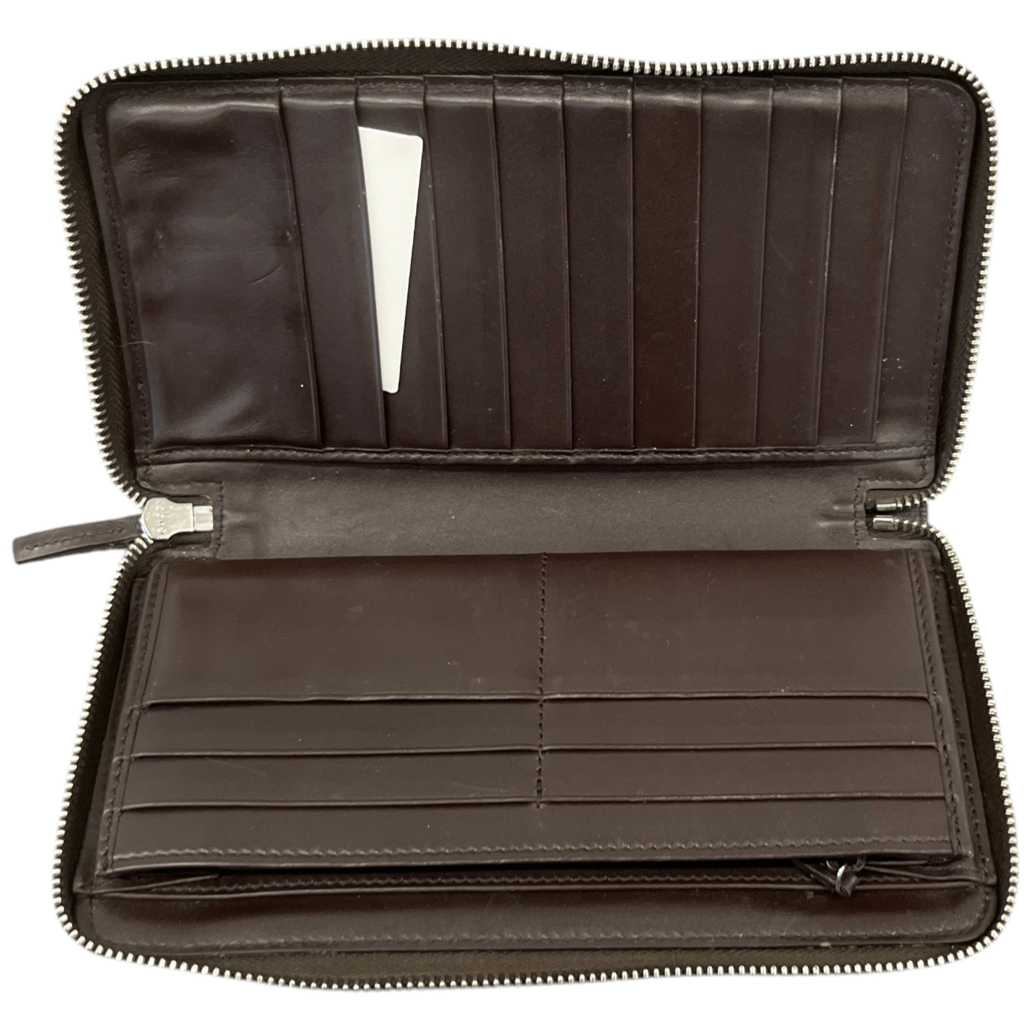 Women's Gg Emblem Zip Around Wallet Brown