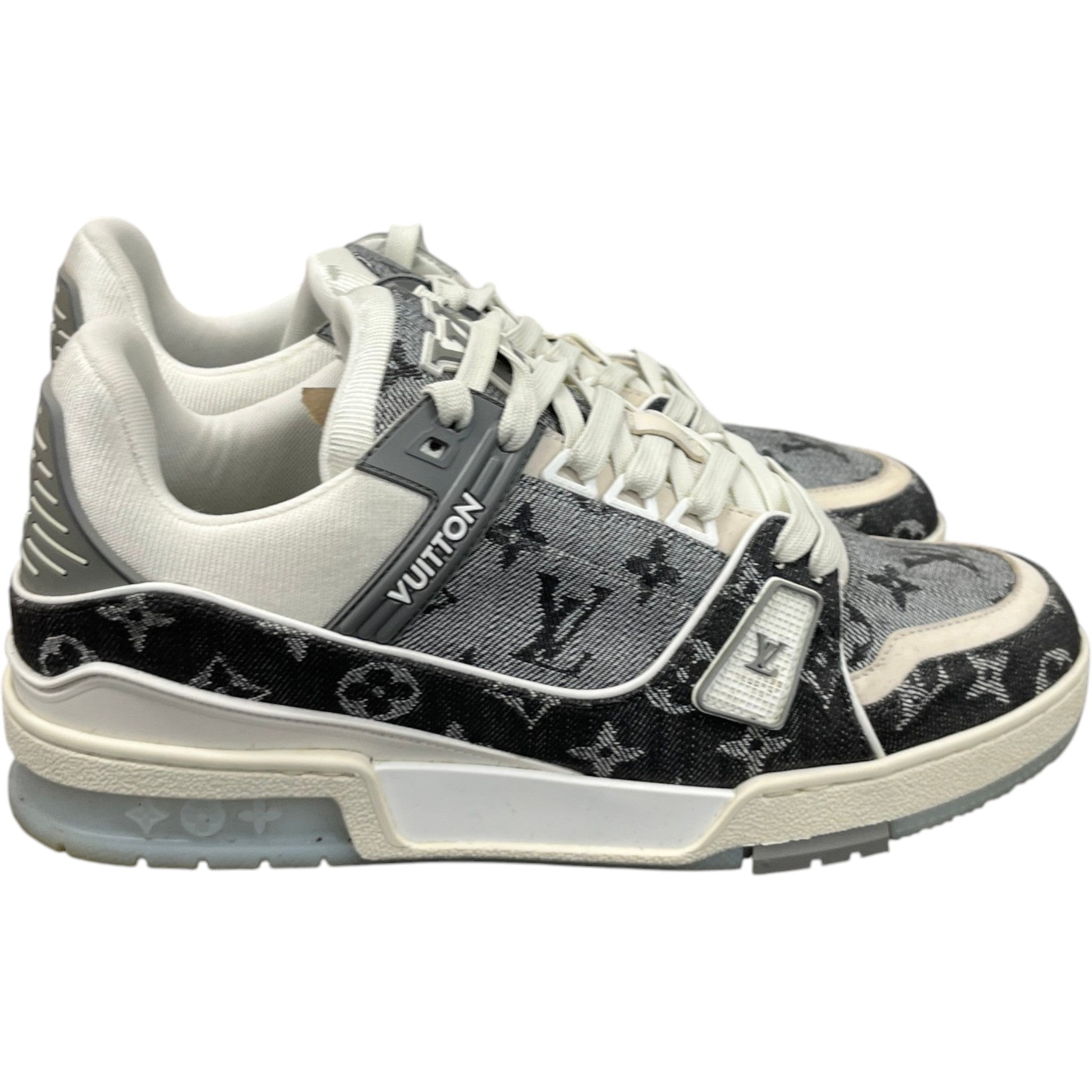 Men's Lv Denim Low Trainers Grey Size EU 41 / UK 7
