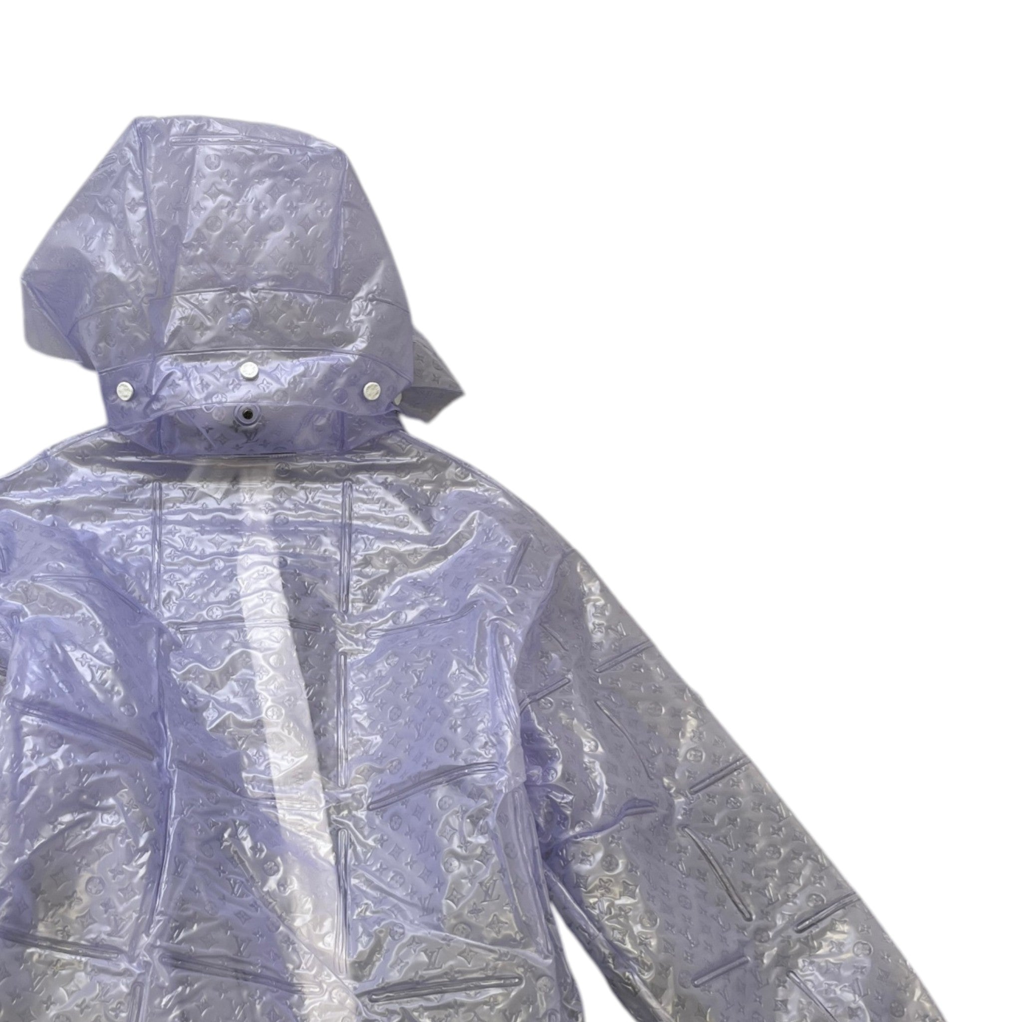 Men's Monogram Inflatable Blouson Down Jacket Blue Size IT 50 / L