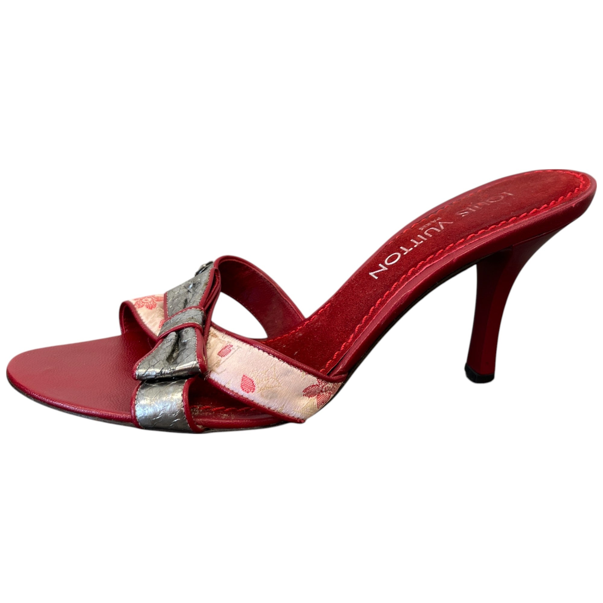 Women's Takashi Murakami Monogram Cherry Blossom Heels Red Size EU 37.5 / UK 4.5