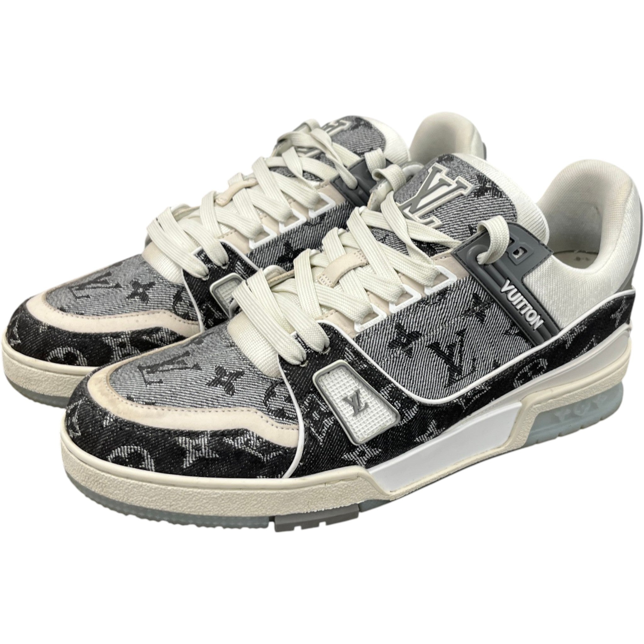 Men's Lv Denim Low Trainers Grey Size EU 41 / UK 7