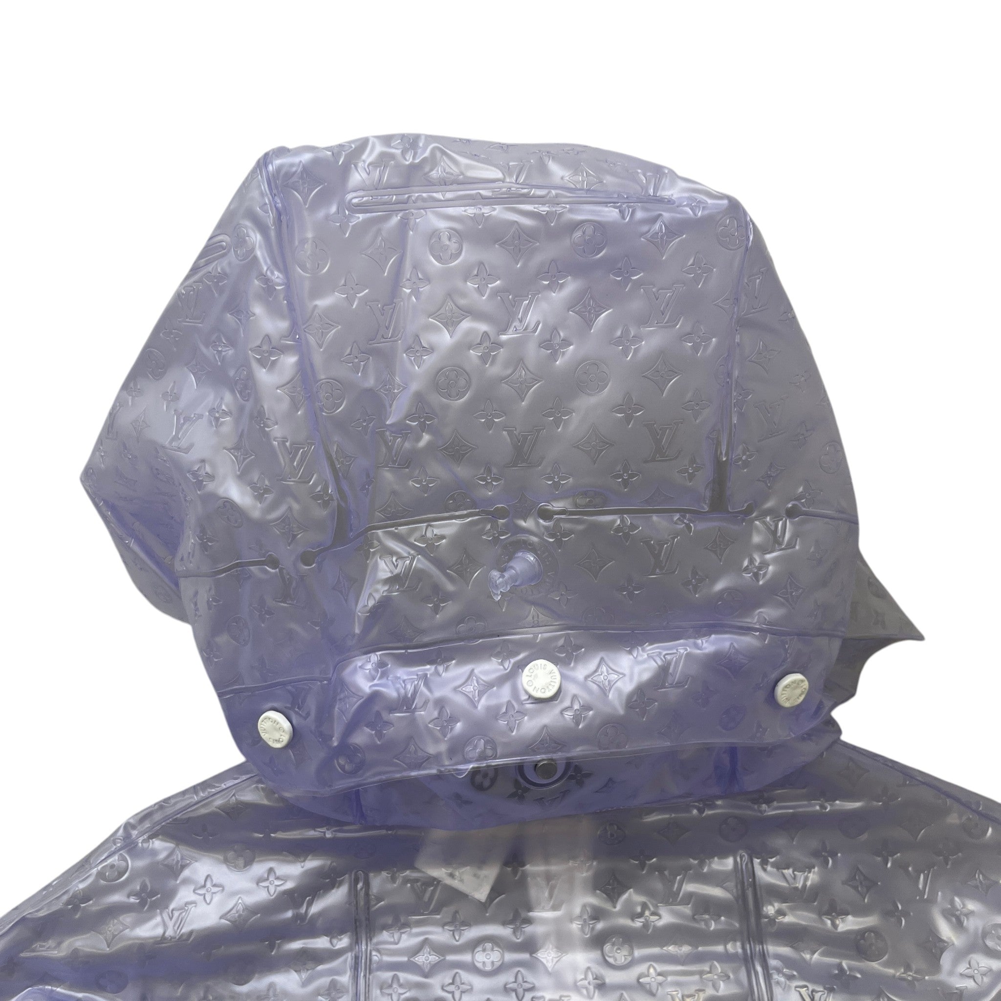 Men's Monogram Inflatable Blouson Down Jacket Blue Size IT 50 / L