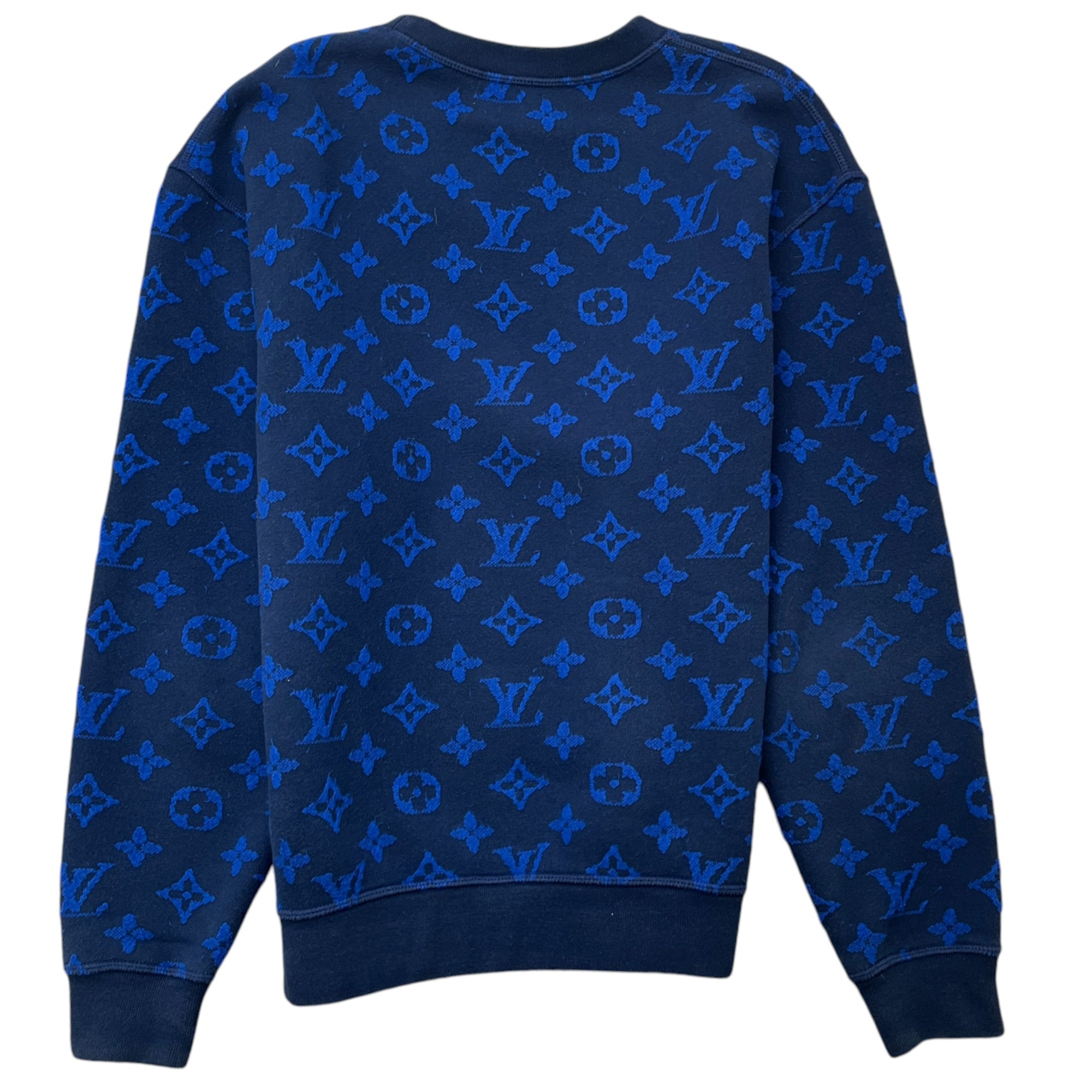 Men's Monogram Sweatshirt Blue Size XS