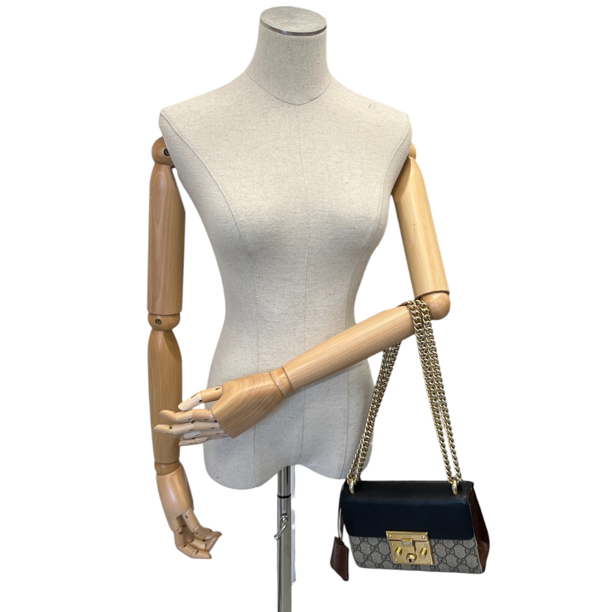 Women's Small Padlock Bag Beige