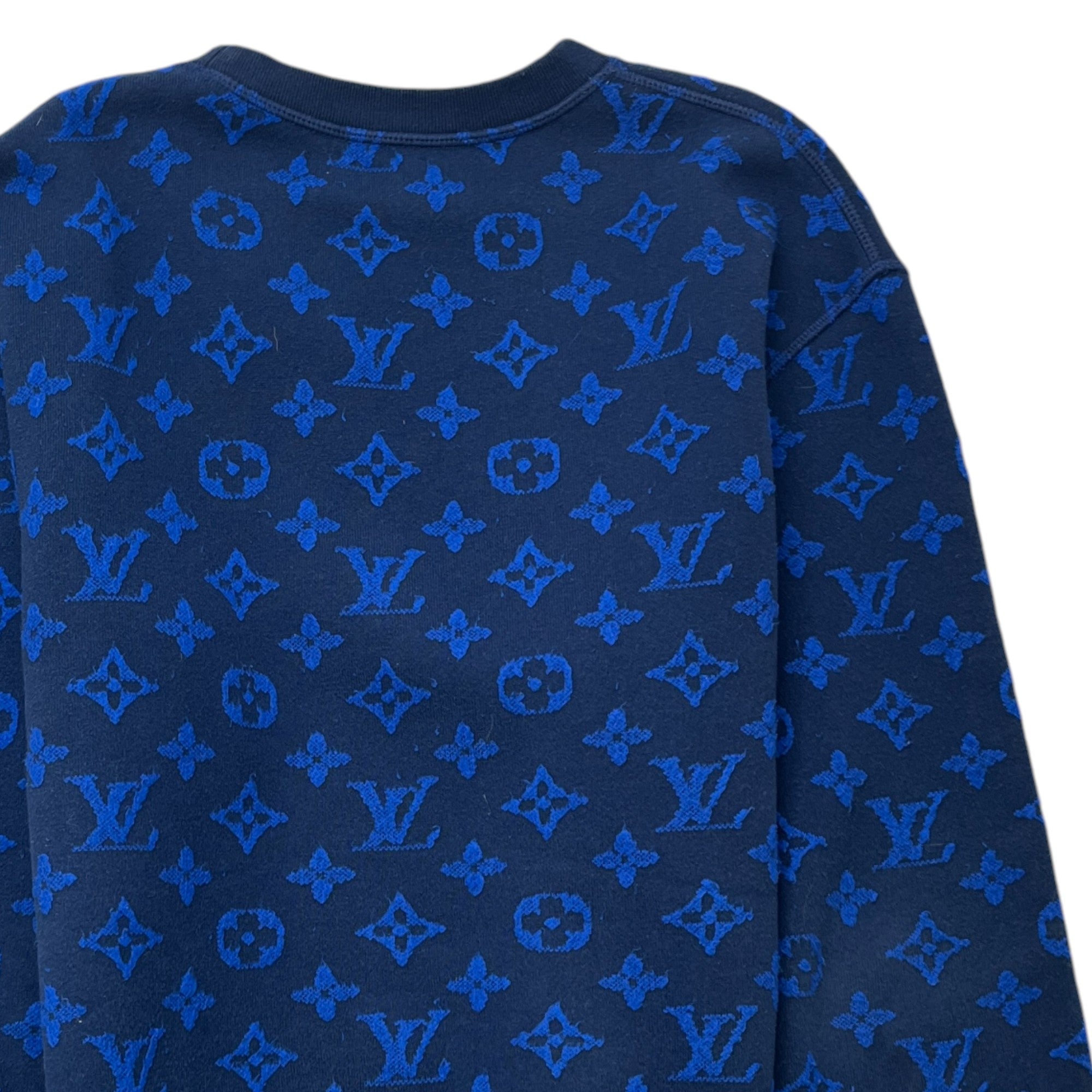 Men's Monogram Sweatshirt Blue Size XS