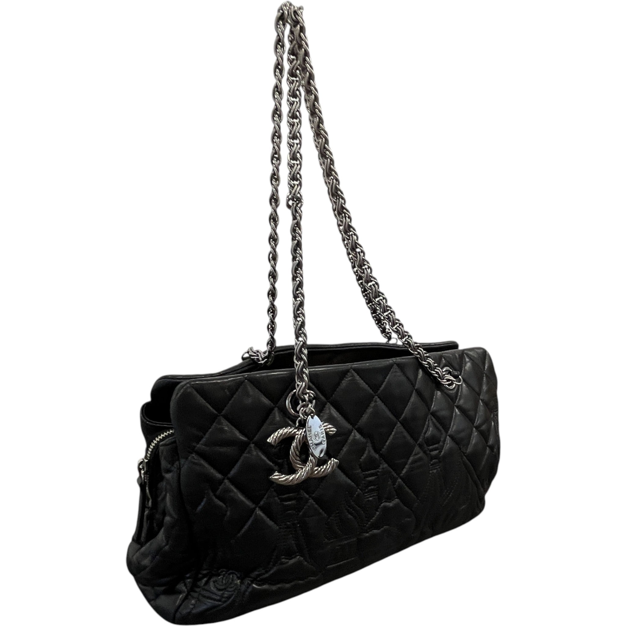 Women's Paris-Moscow Red Square Tote Handbag Black