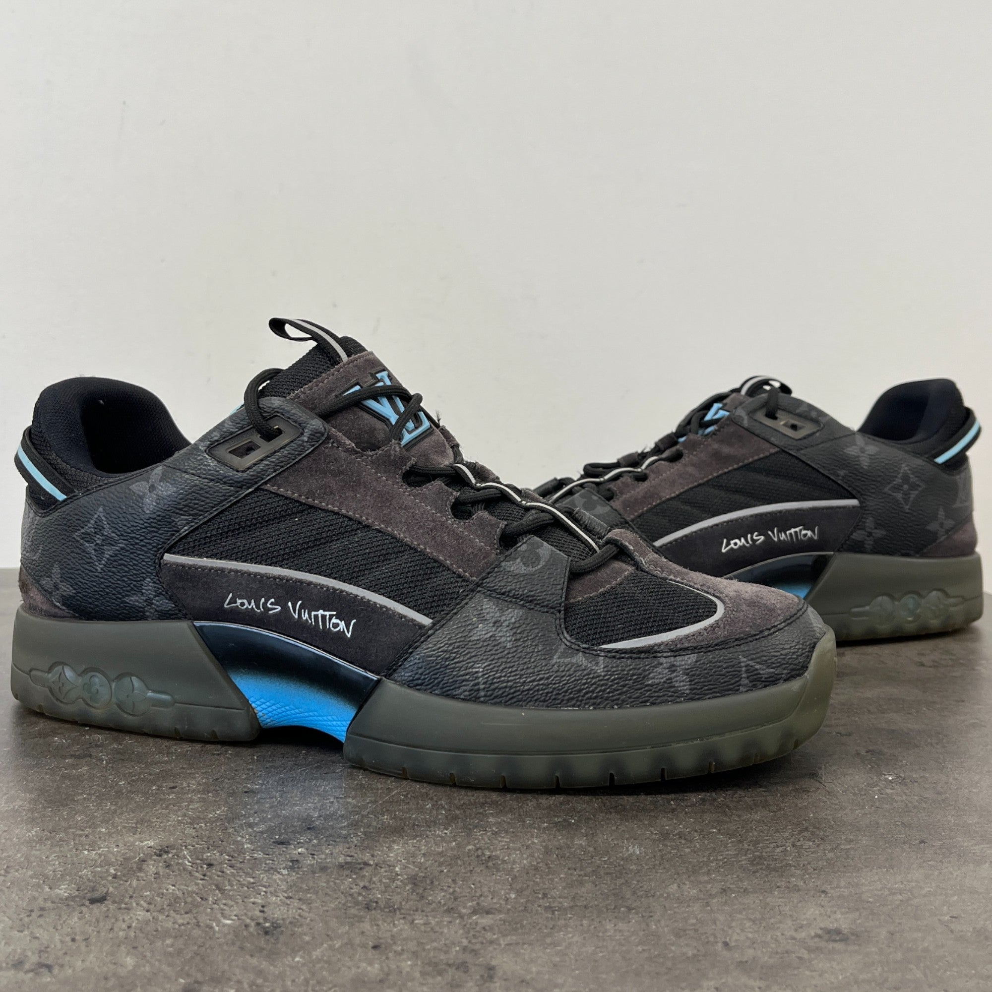 Men's Monogram Eclipse Lucien Clarks A View Low Trainers Black Size EU 44 / UK 10