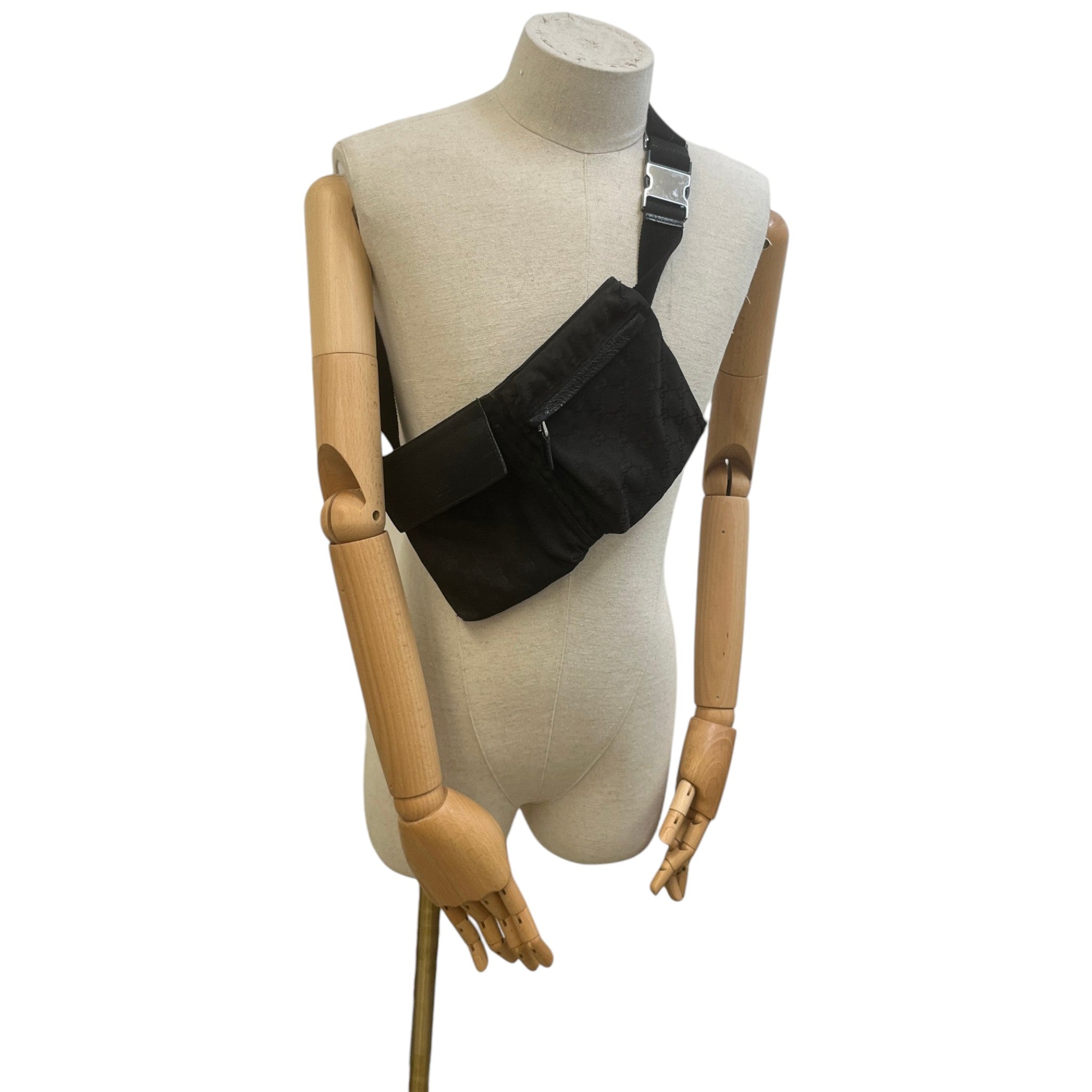 Men's Gg Supreme Belt Bag Black