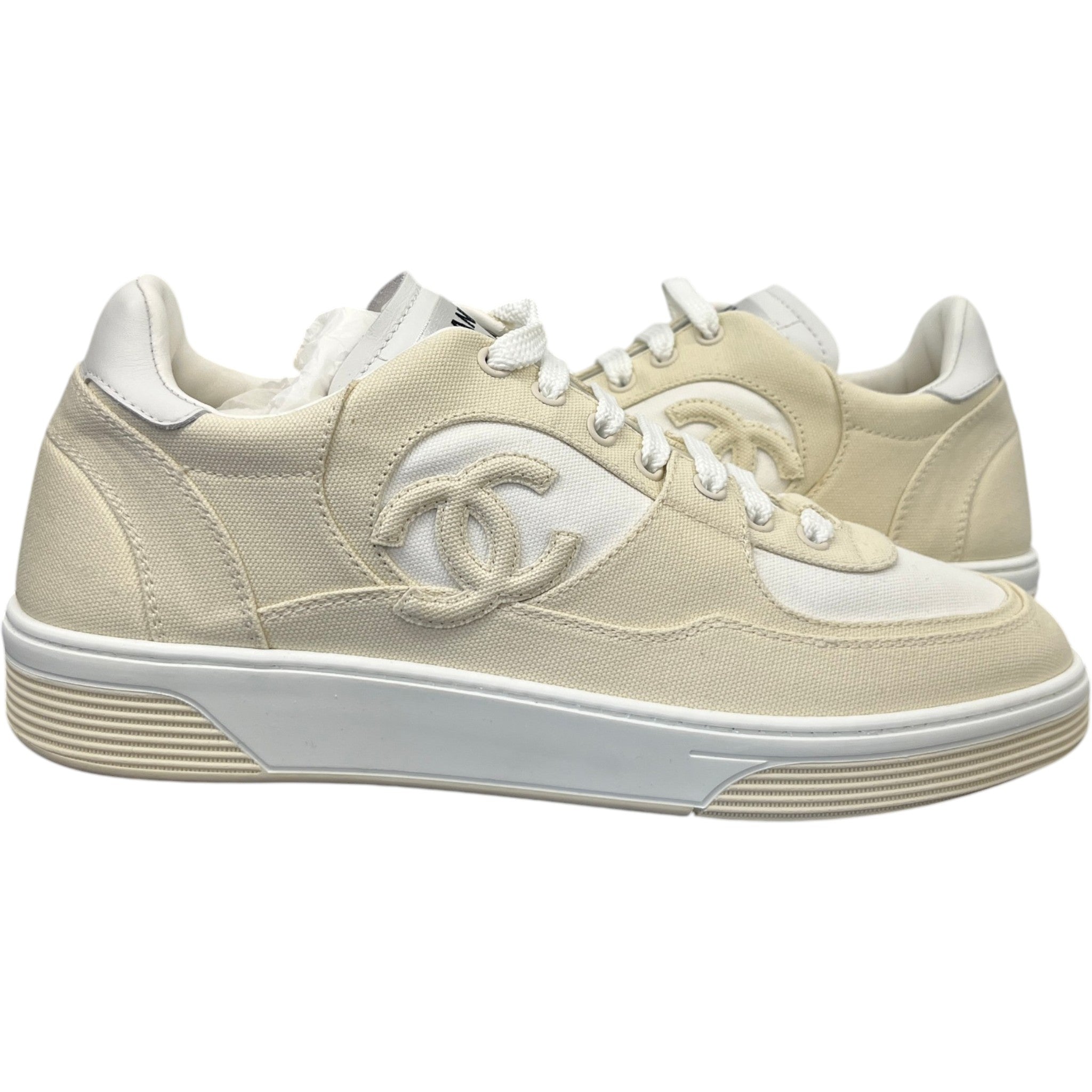 Men's Cc Runner Low Trainers Cream Size EU 42 / UK 8
