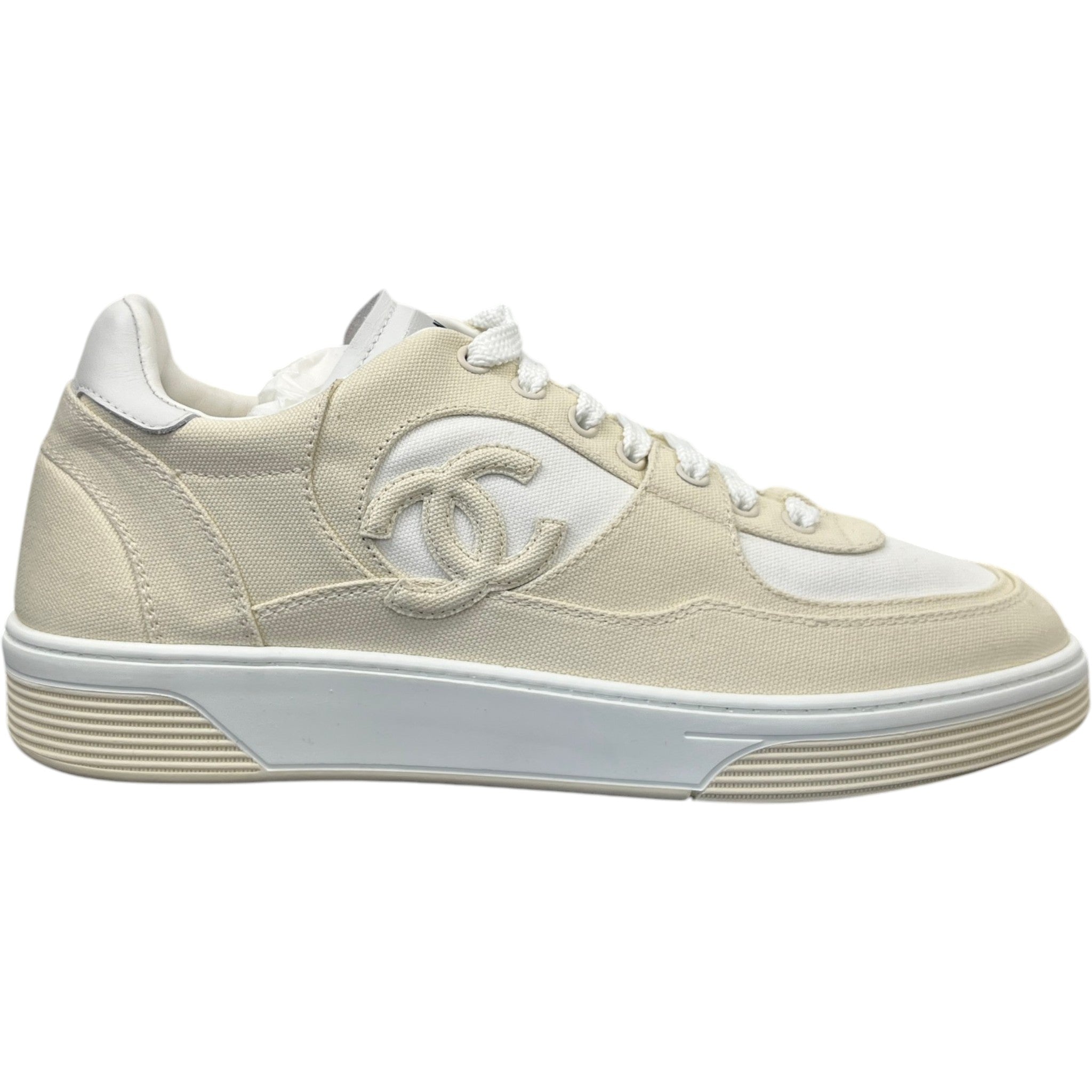 Men's Cc Runner Low Trainers Cream Size EU 42 / UK 8
