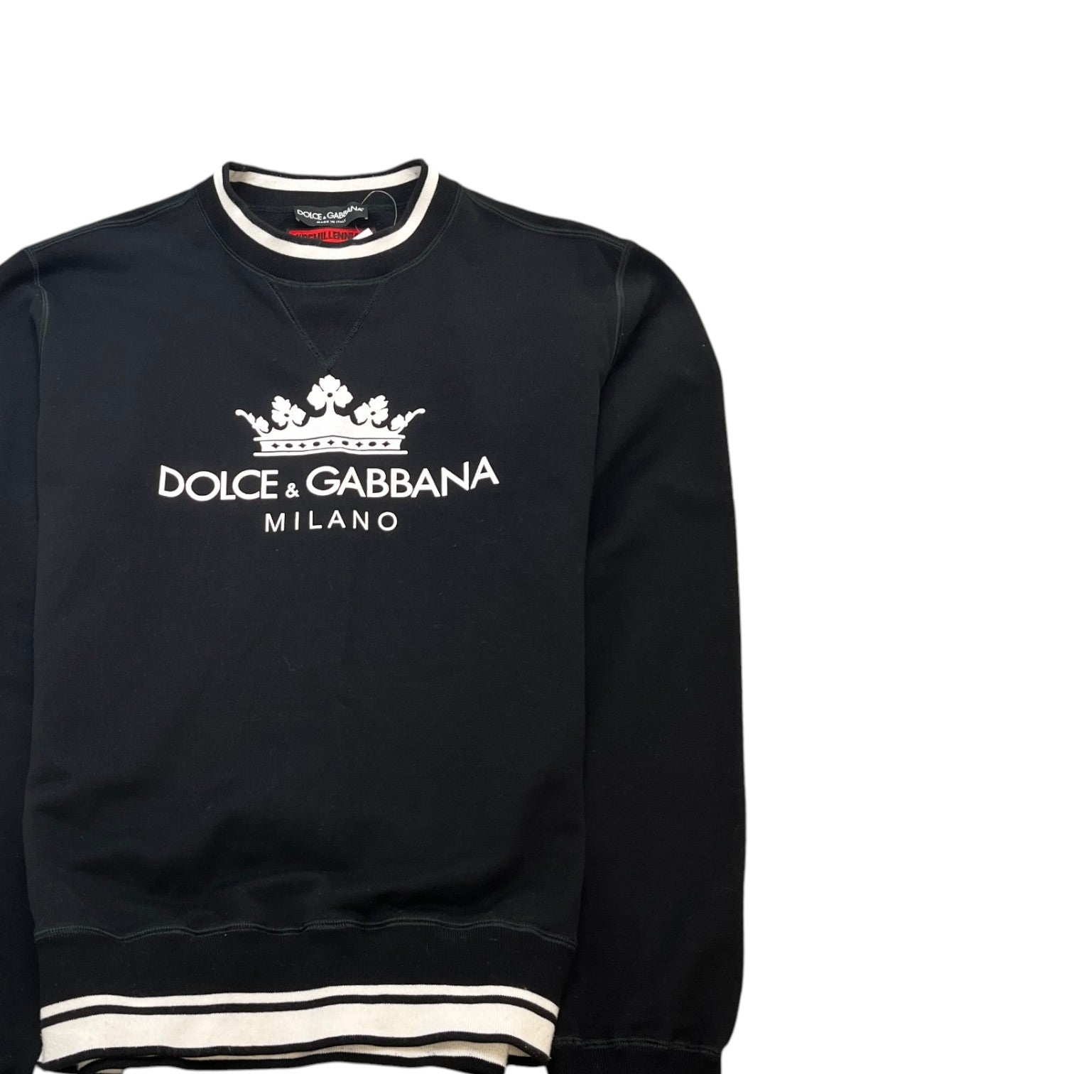 Men's Logo Print Sweatshirt Black Size IT 52 / UK XL