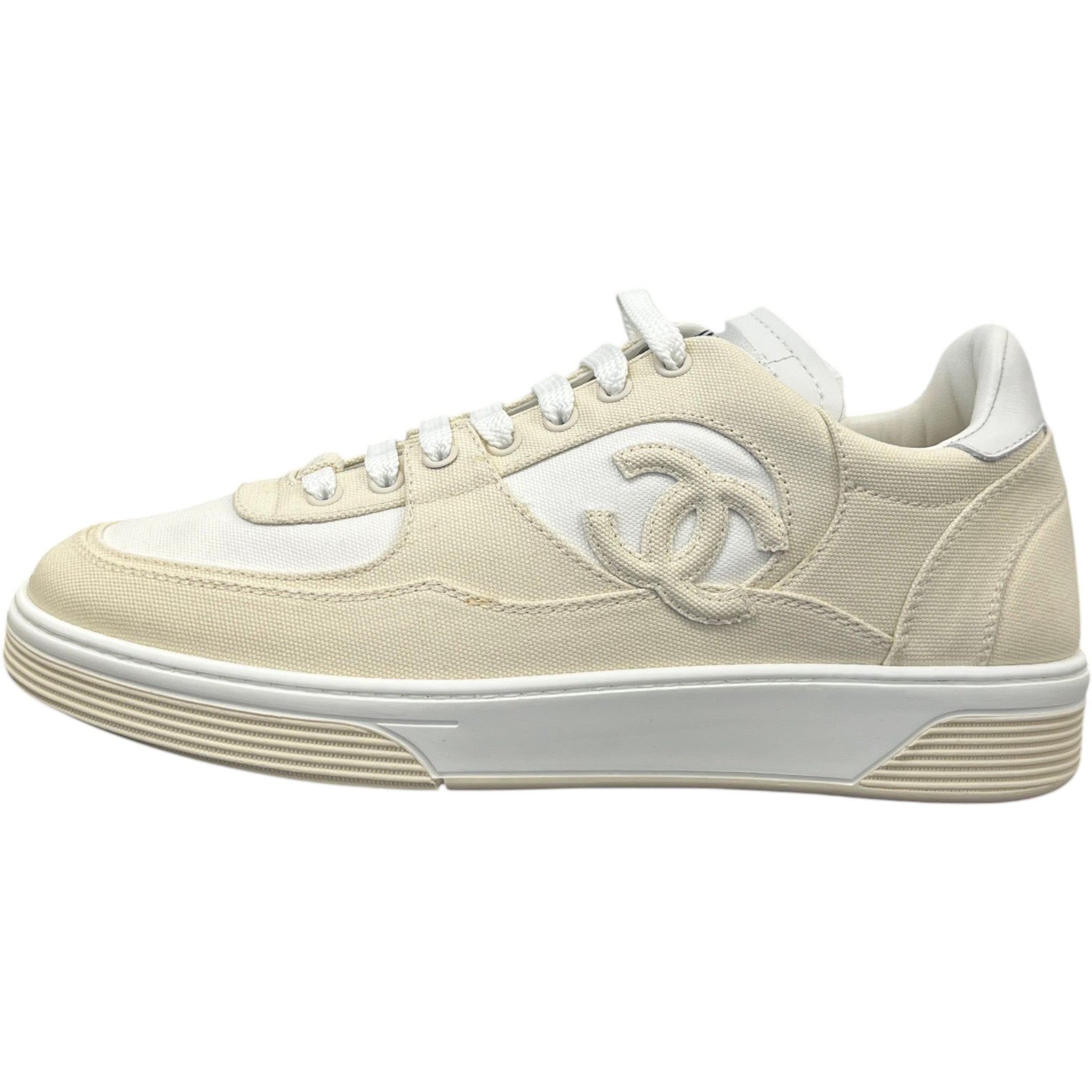Men's Cc Runner Low Trainers Cream Size EU 42 / UK 8
