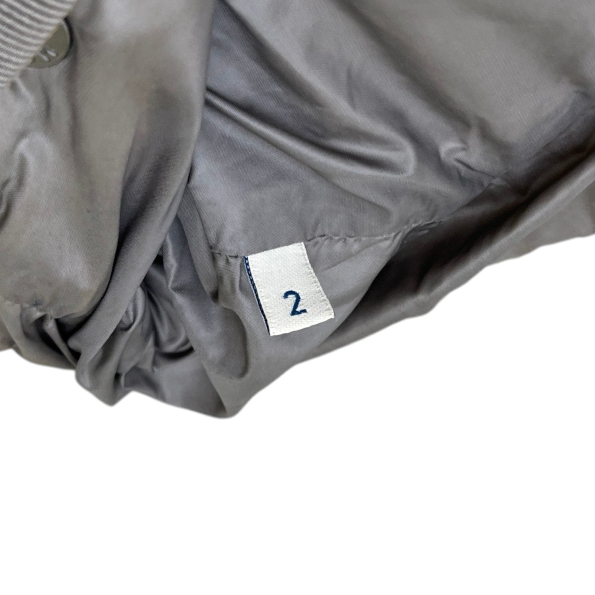 Women's Hermifur Long Down Jacket Grey Size 2 / UK 12