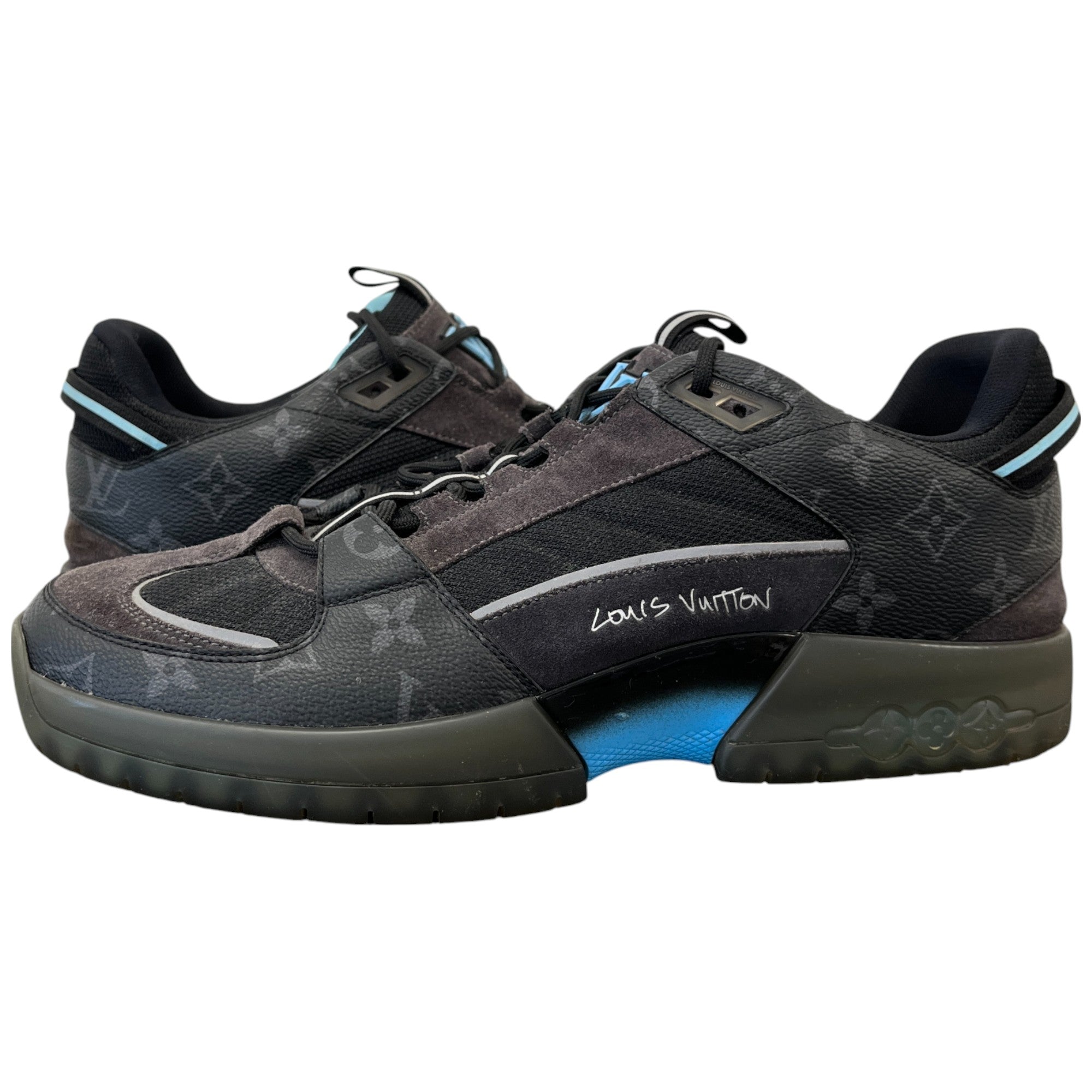 Men's Monogram Eclipse Lucien Clarks A View Low Trainers Black Size EU 44 / UK 10