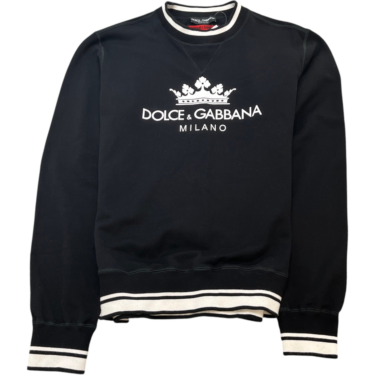 Men's Logo Print Sweatshirt Black Size IT 52 / UK XL