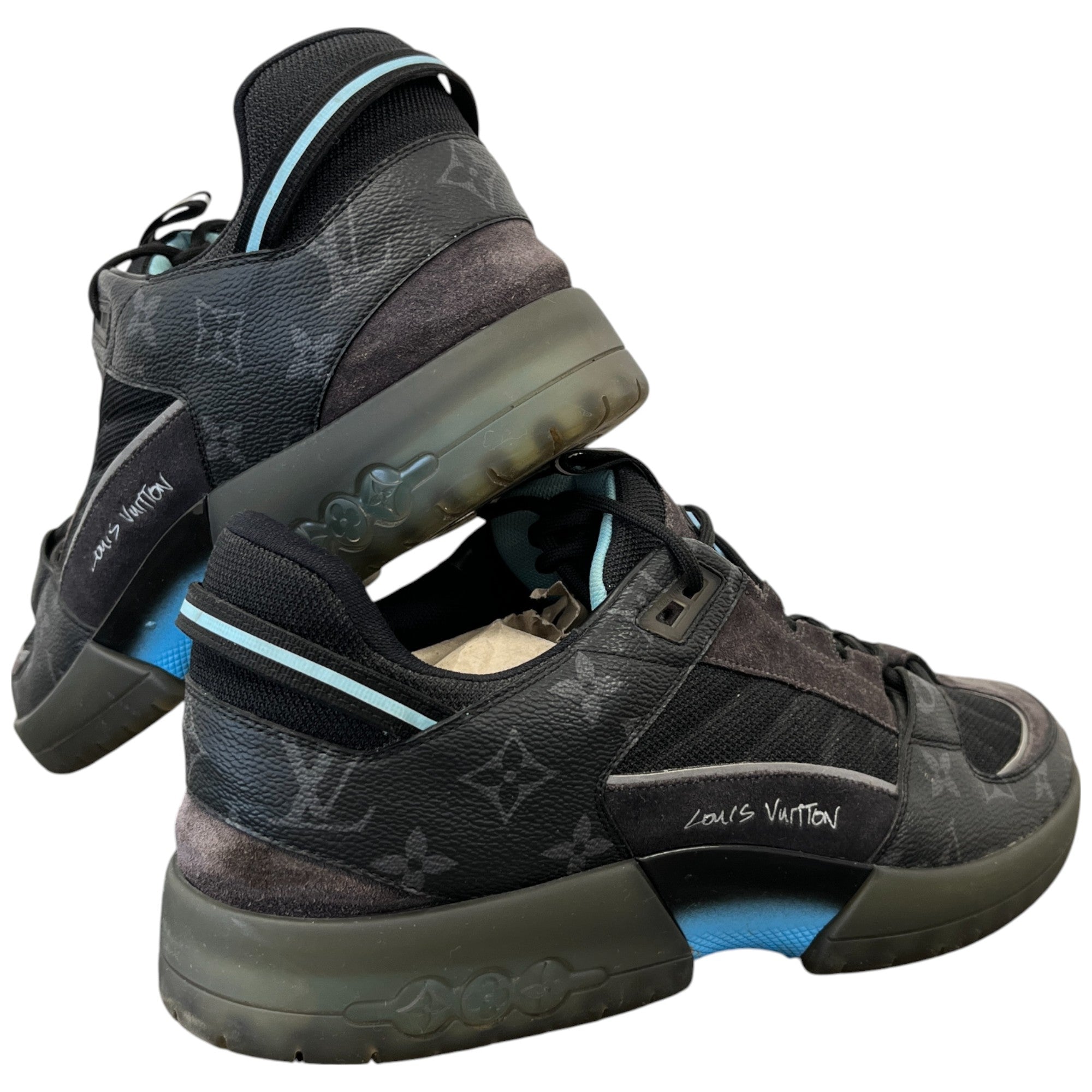 Men's Monogram Eclipse Lucien Clarks A View Low Trainers Black Size EU 44 / UK 10