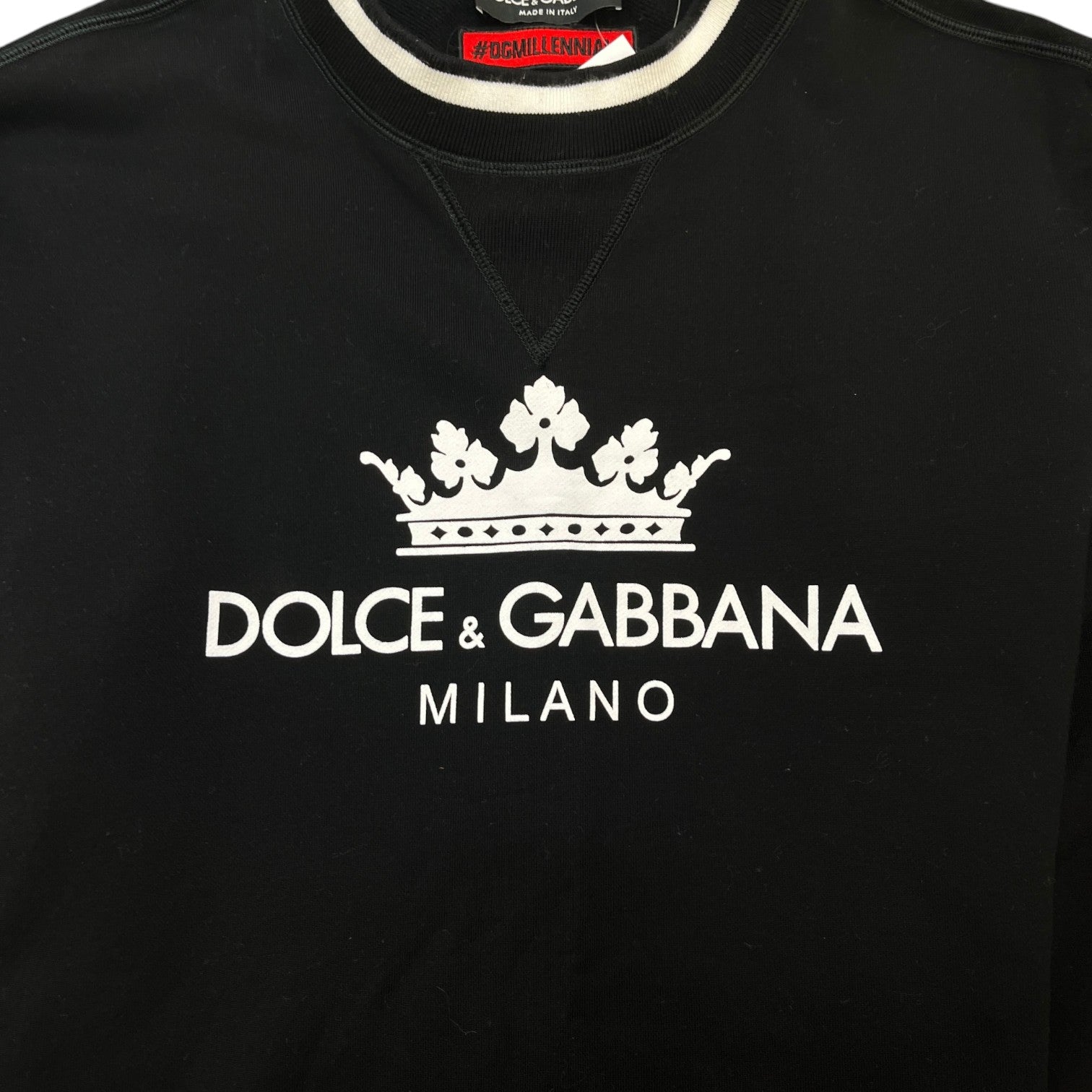 Men's Logo Print Sweatshirt Black Size IT 52 / UK XL
