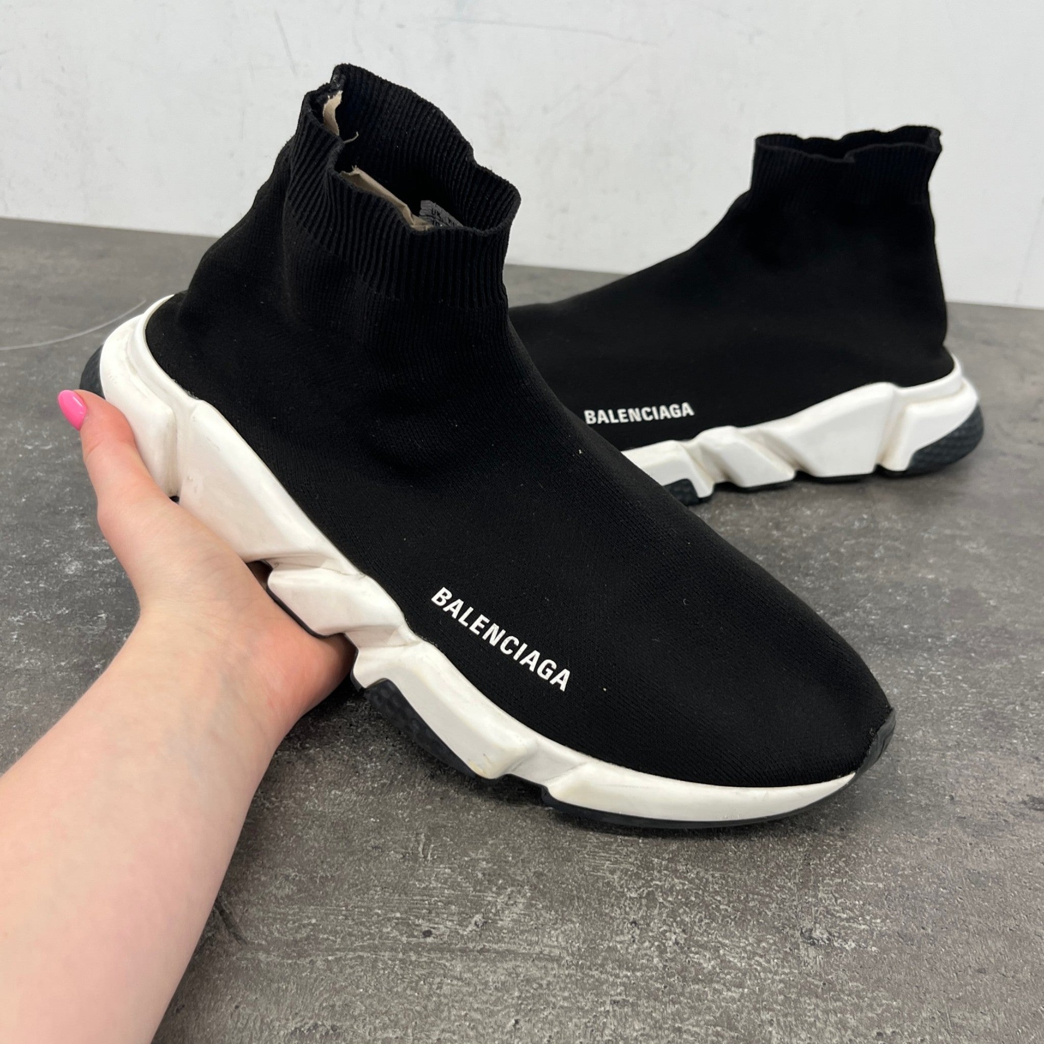 Men's Speed High Trainers Black Size EU 44 / UK 10