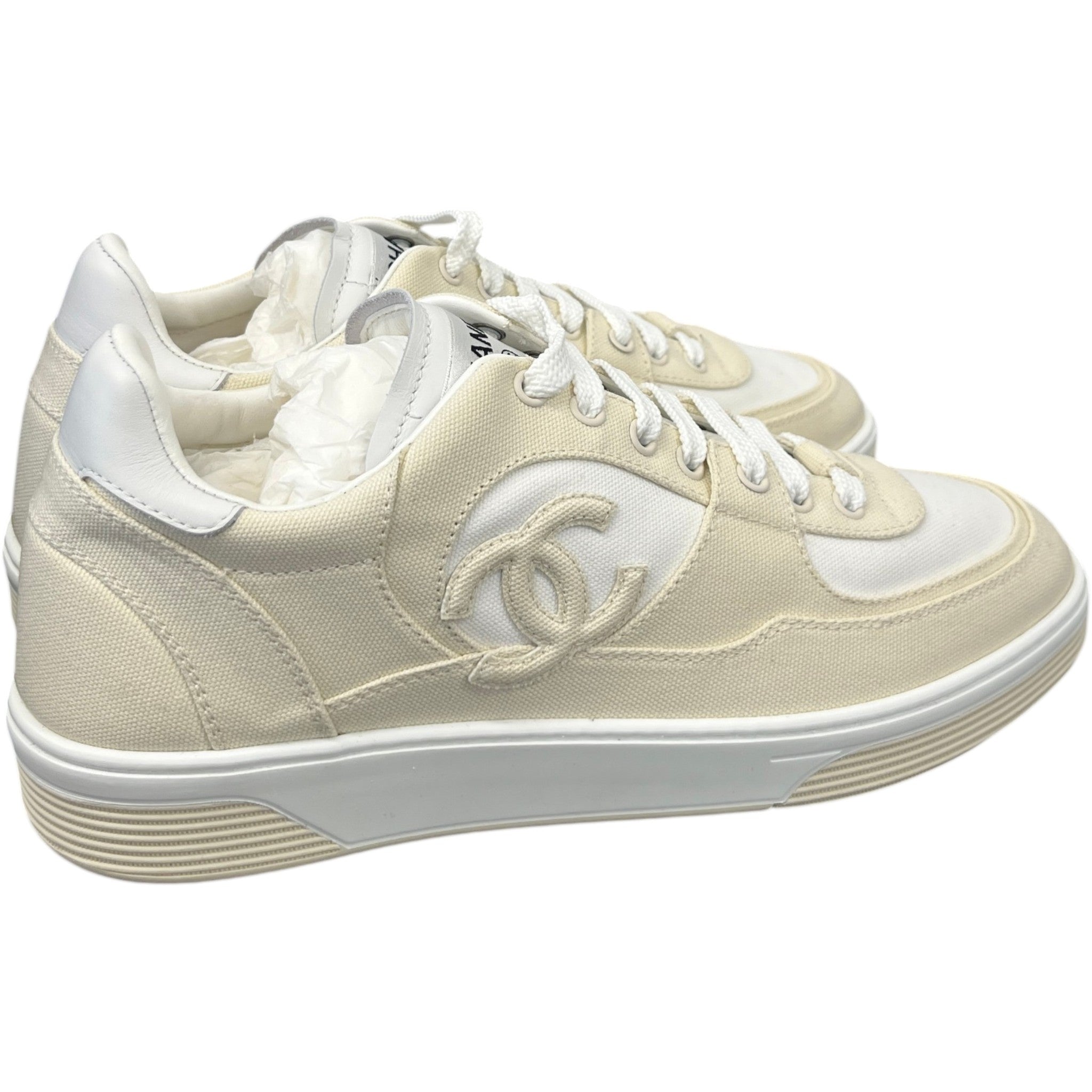 Men's Cc Runner Low Trainers Cream Size EU 42 / UK 8