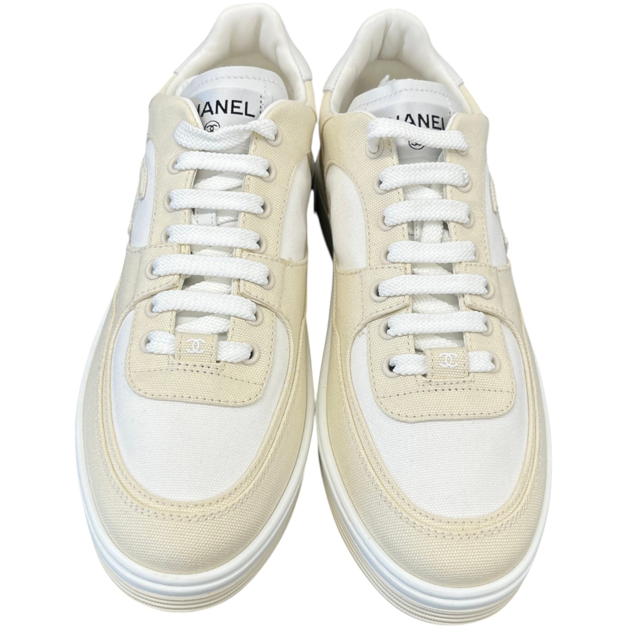Men's Cc Runner Low Trainers Cream Size EU 42 / UK 8