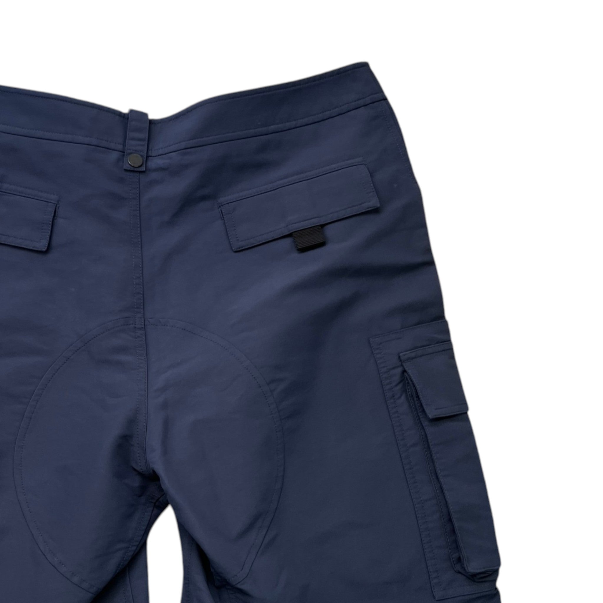 Men's Buckle Cargo Shorts Navy Size IT 50 / UK 34