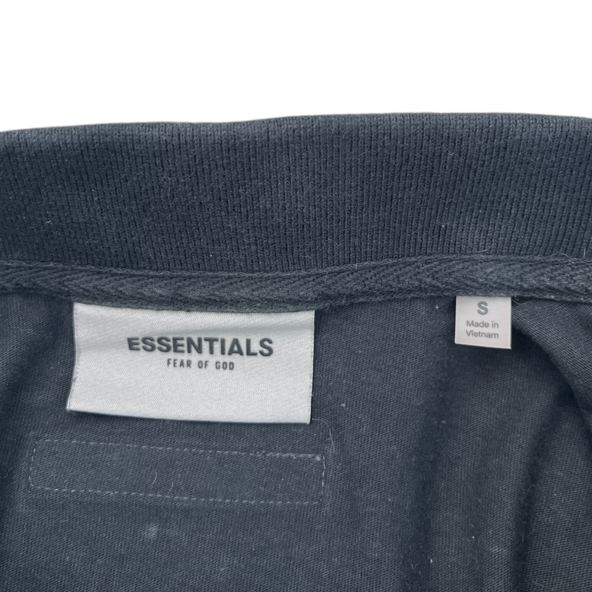 Men's Fear Of God Polo Shirt Black Size S