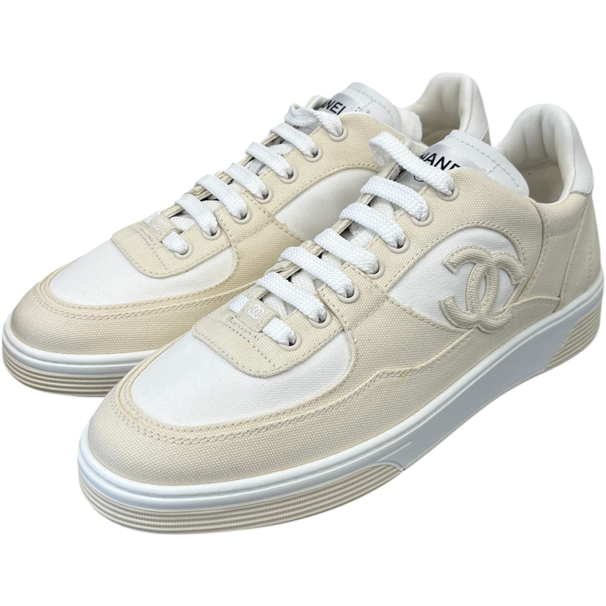 Men's Cc Runner Low Trainers Cream Size EU 42 / UK 8
