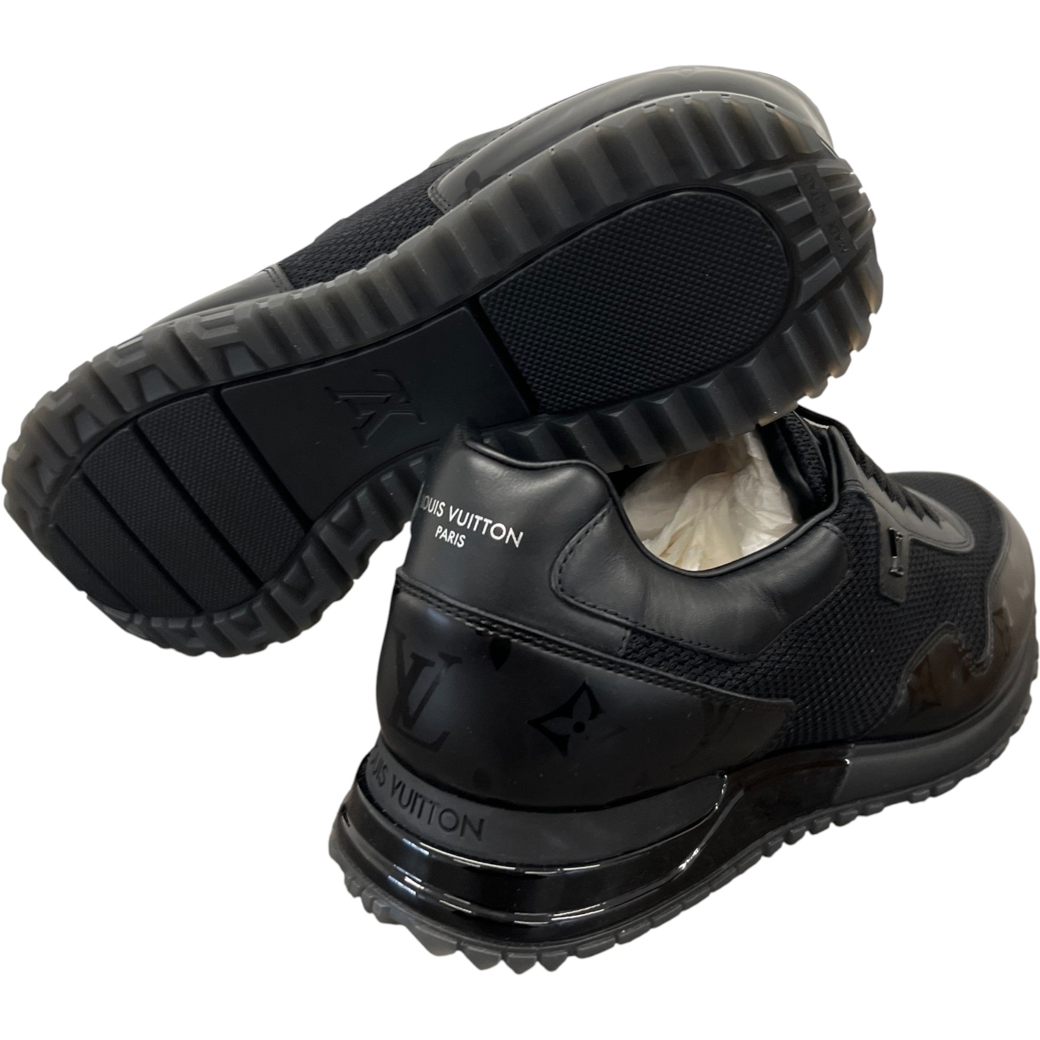 Men's Run Away Low Trainers Black Size EU 42 / UK 8