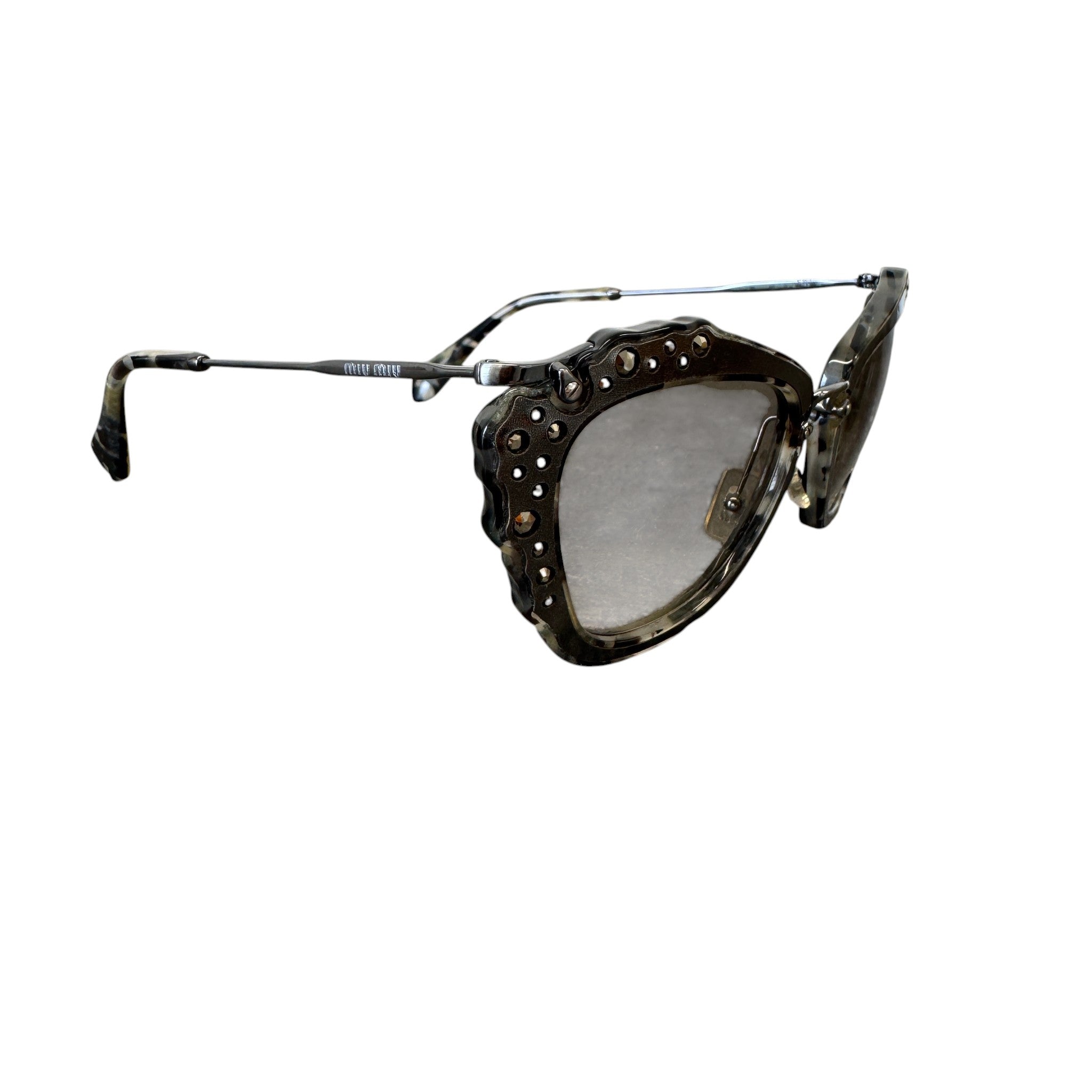 Women's Smu 04Q Embellished Sunglasses Grey