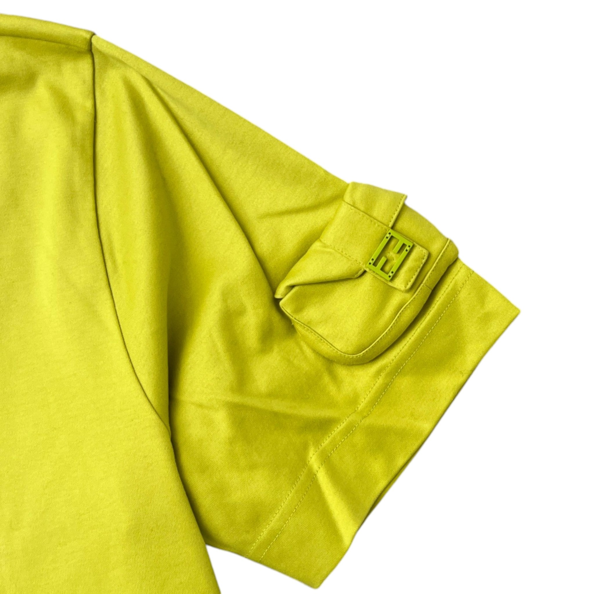 Men's Arm Pocket Logo T-Shirt Green Size M