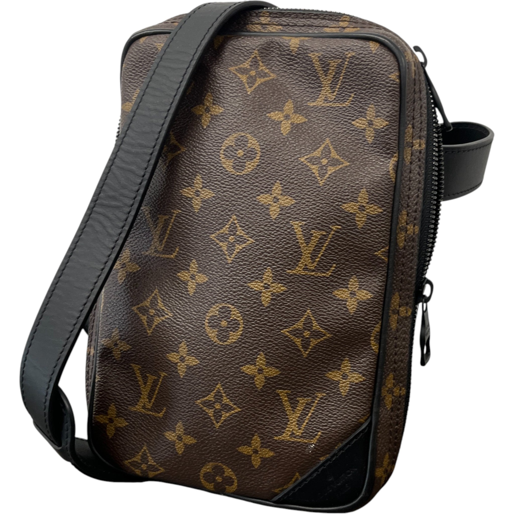 Men's Monogram Utility Side Belt Bag Brown