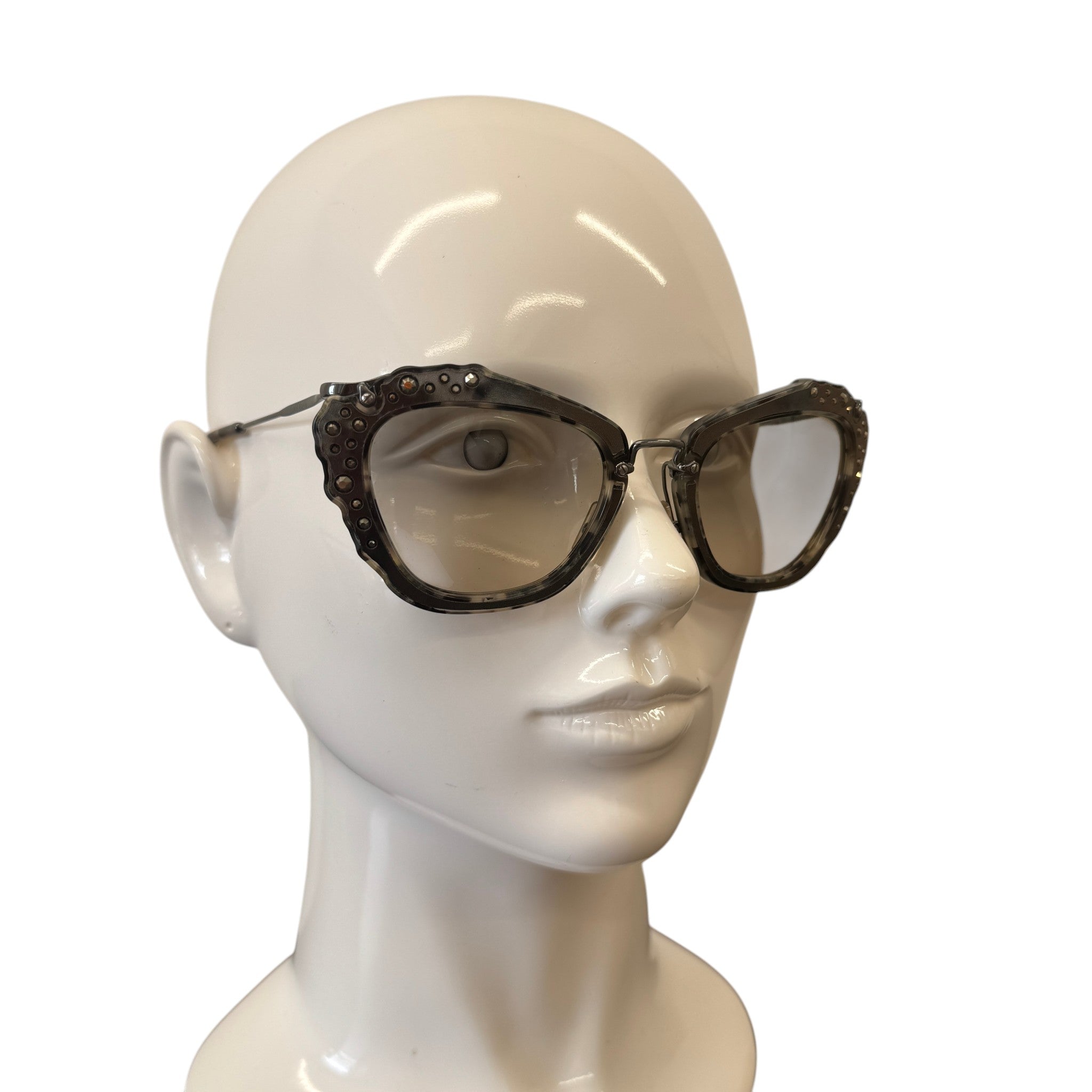 Women's Smu 04Q Embellished Sunglasses Grey