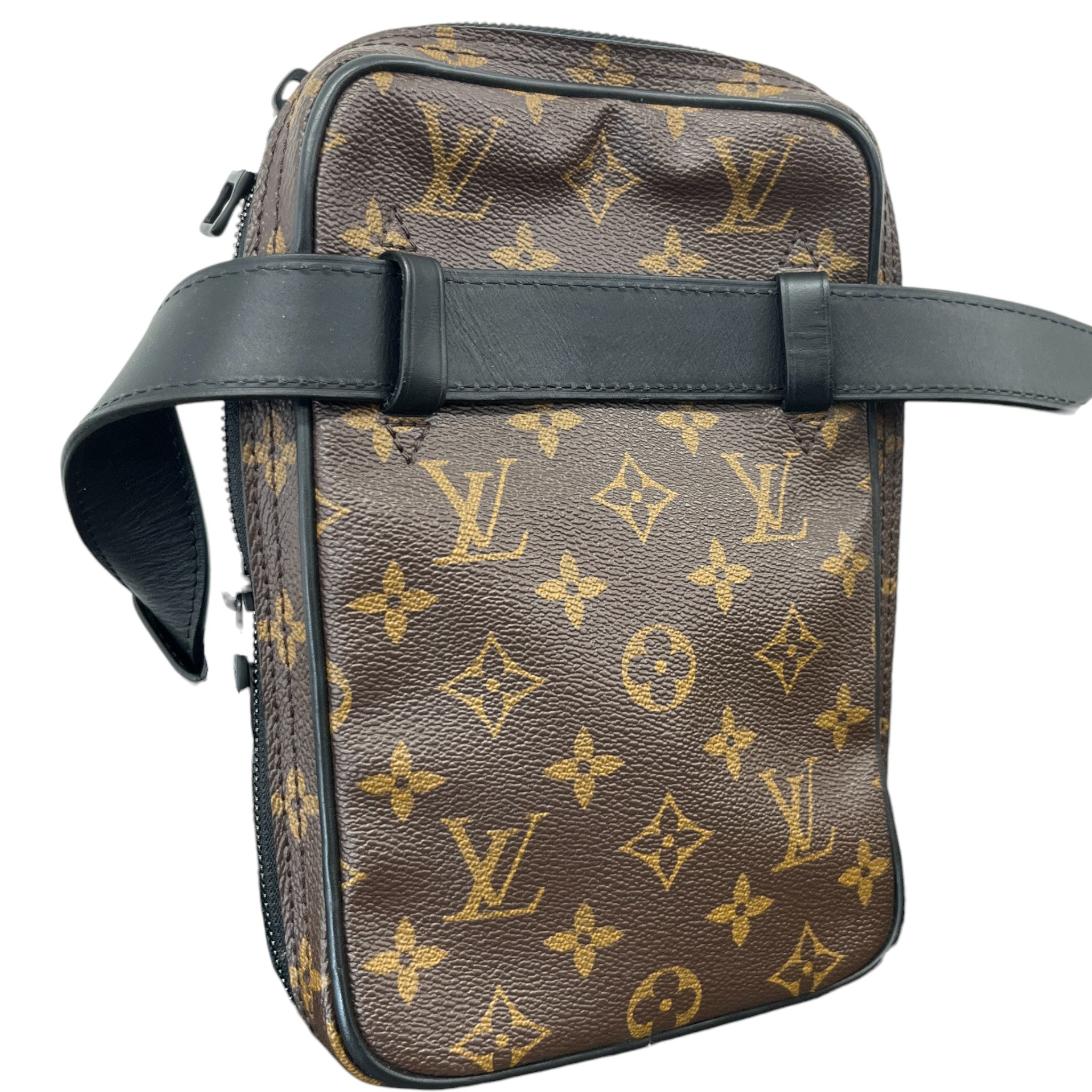 Men's Monogram Utility Side Belt Bag Brown