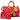 Women's Monogram Speedy P9 Bandoulière 30 Bag Red