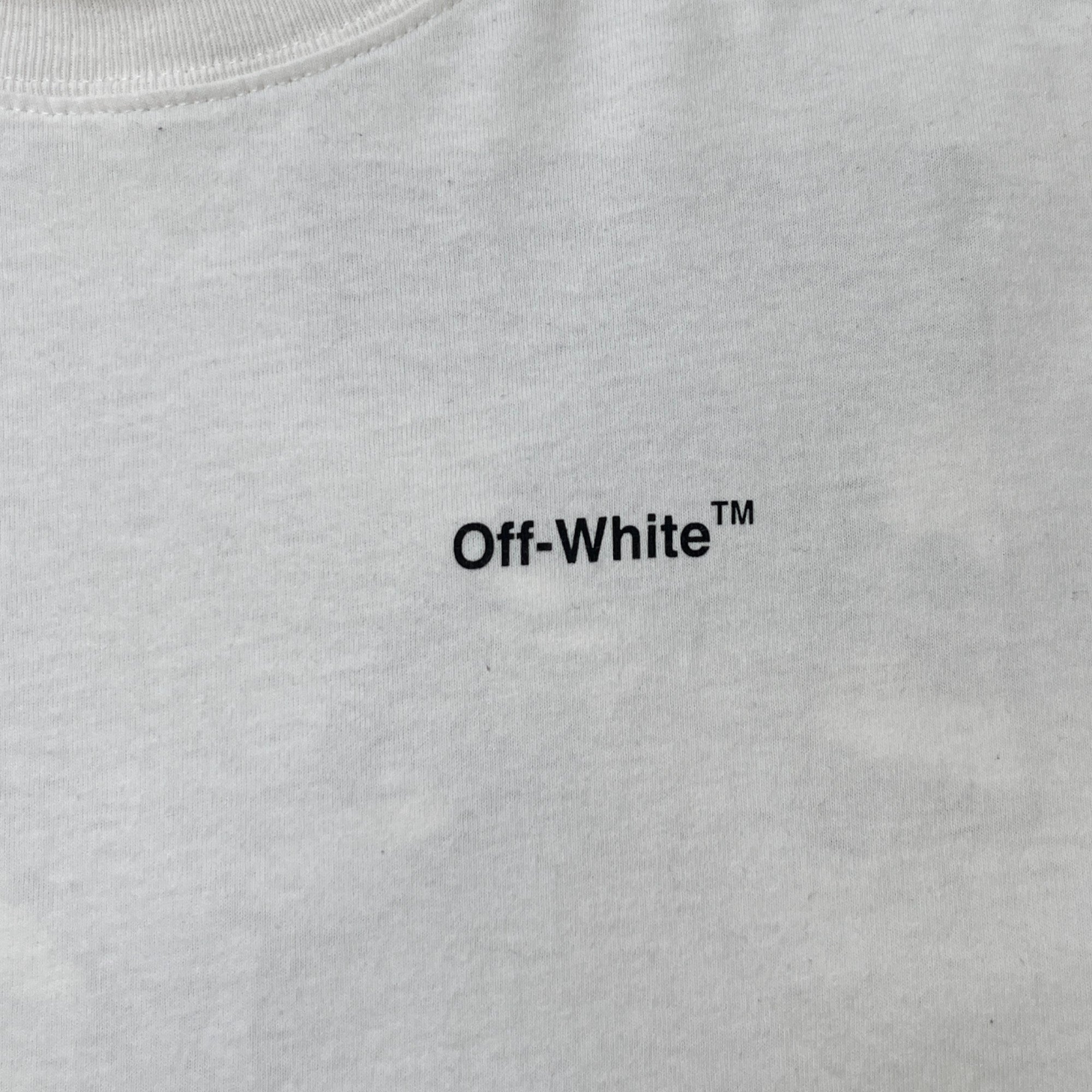 Men's Caravaggio Arrow Logo T-Shirt White Size L