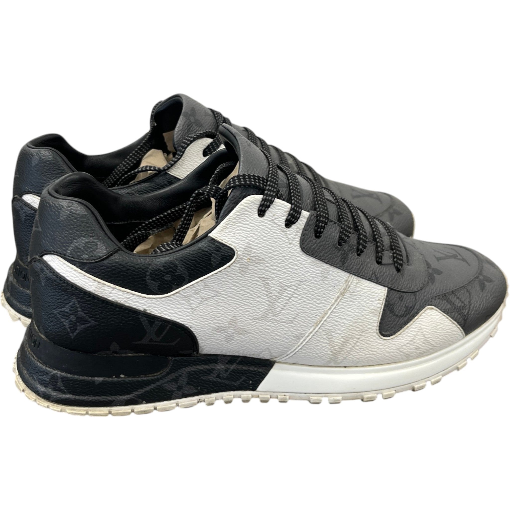 Men's Triple Monogram Run Away Low Trainers Black Size EU 39.5 / UK 5.5