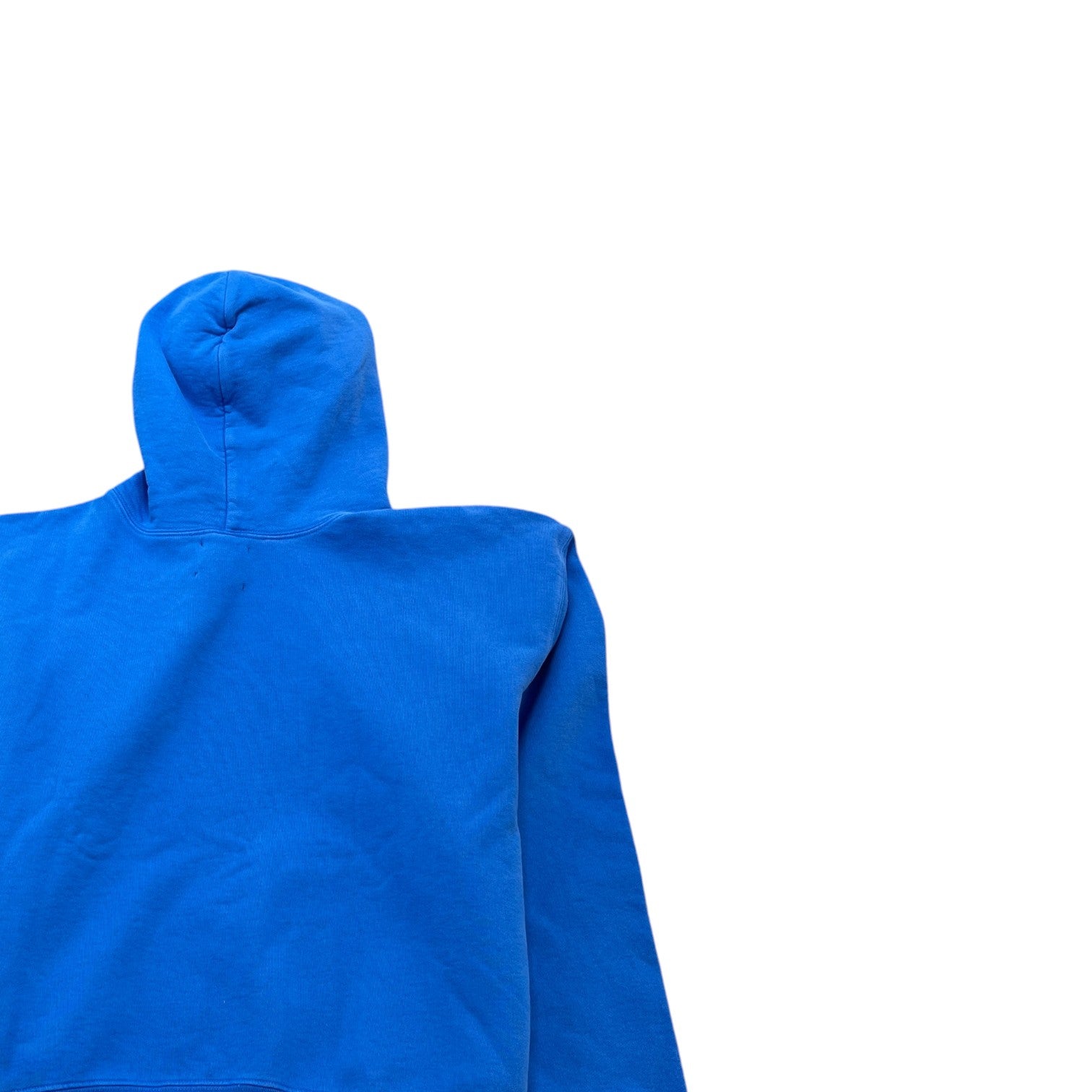 Men's Logo Patch Hoodie Blue Size S