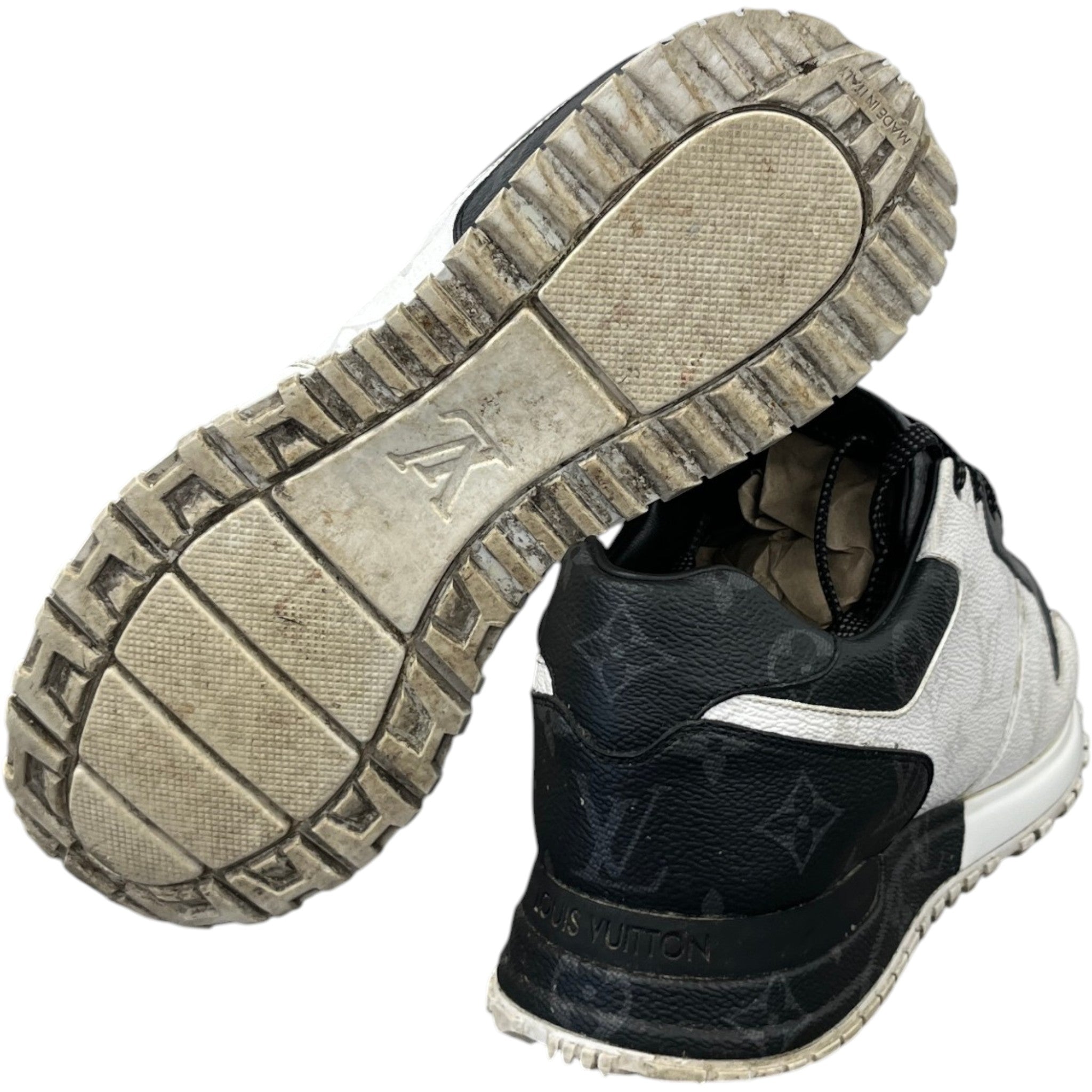 Men's Triple Monogram Run Away Low Trainers Black Size EU 39.5 / UK 5.5