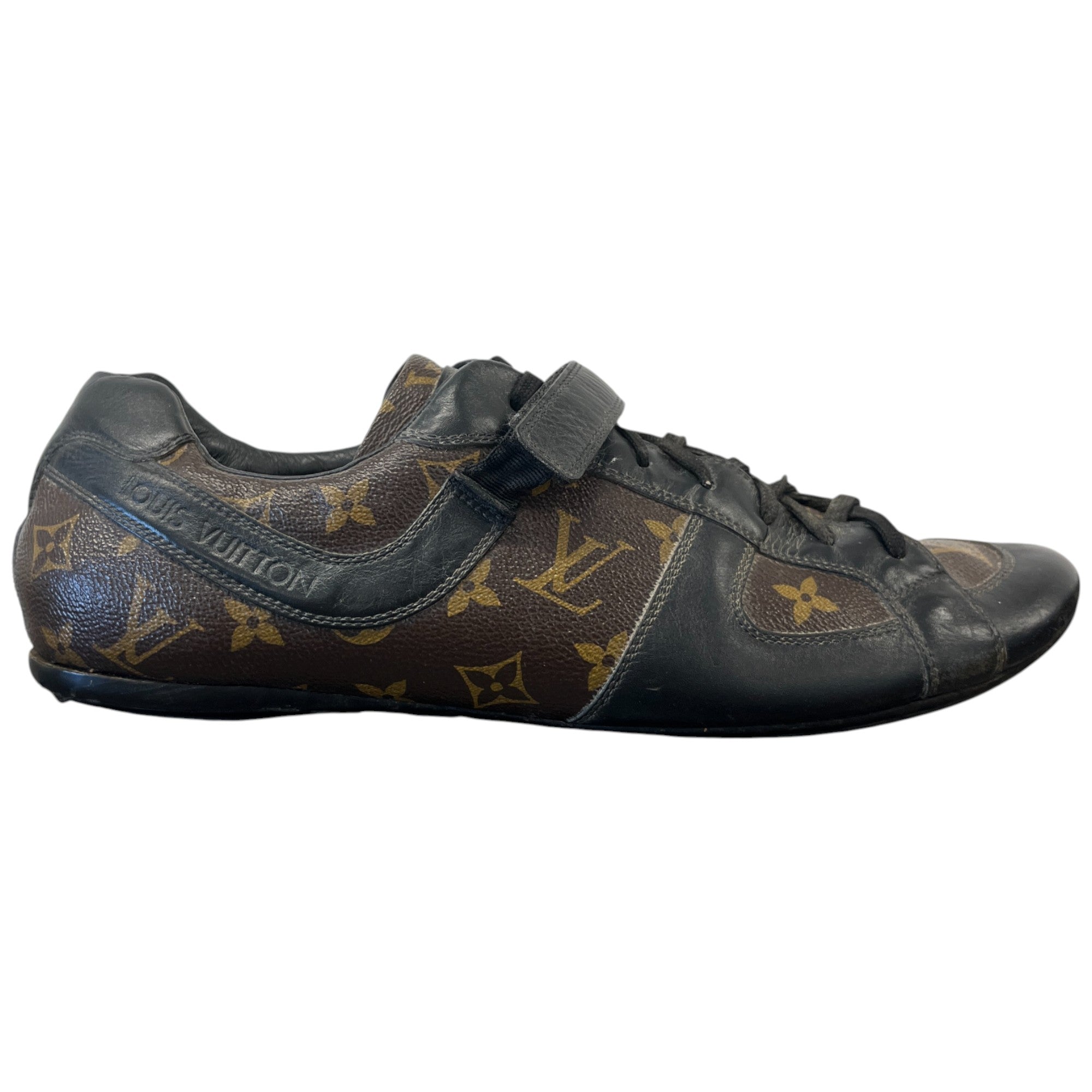 Men's Monogram Globe Trotter Low Trainers Brown Size EU 45 / UK 11