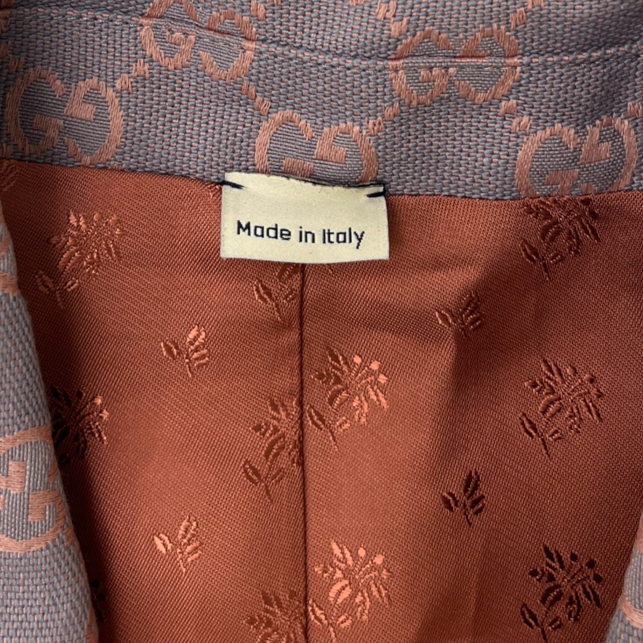 Women's Gg Jacquard Double Breasted Blazer Jacket Pink Size IT 40 / UK 8