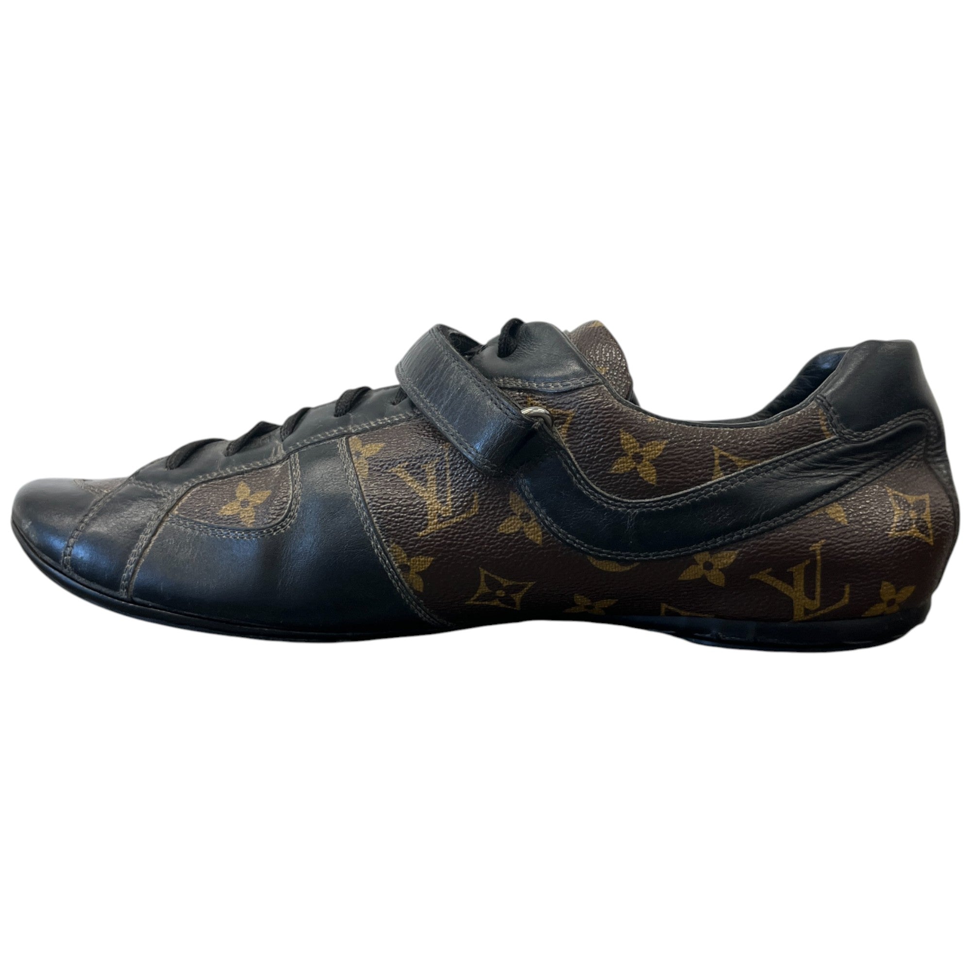 Men's Monogram Globe Trotter Low Trainers Brown Size EU 45 / UK 11