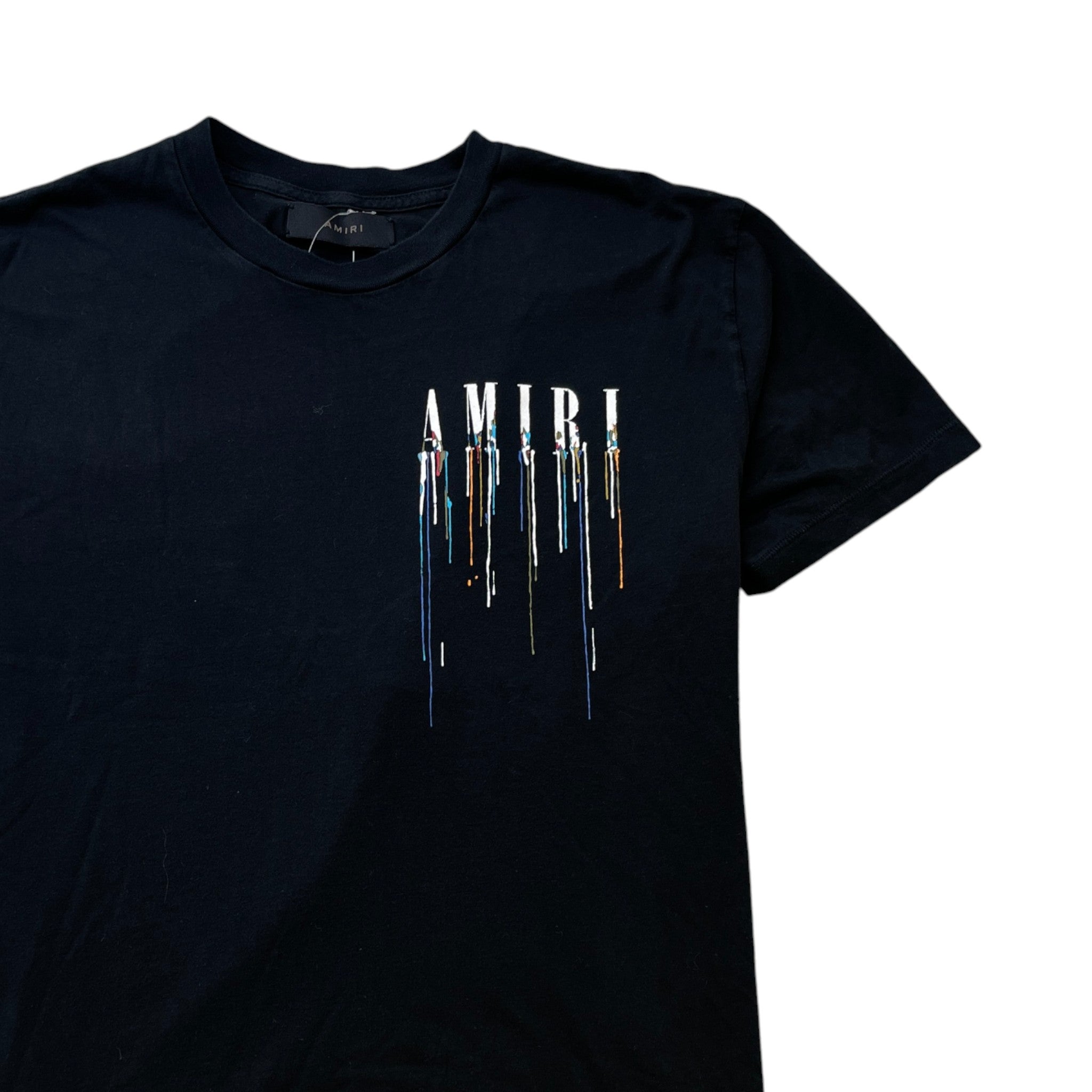 Men's Paint Drip T-Shirt Black Size M