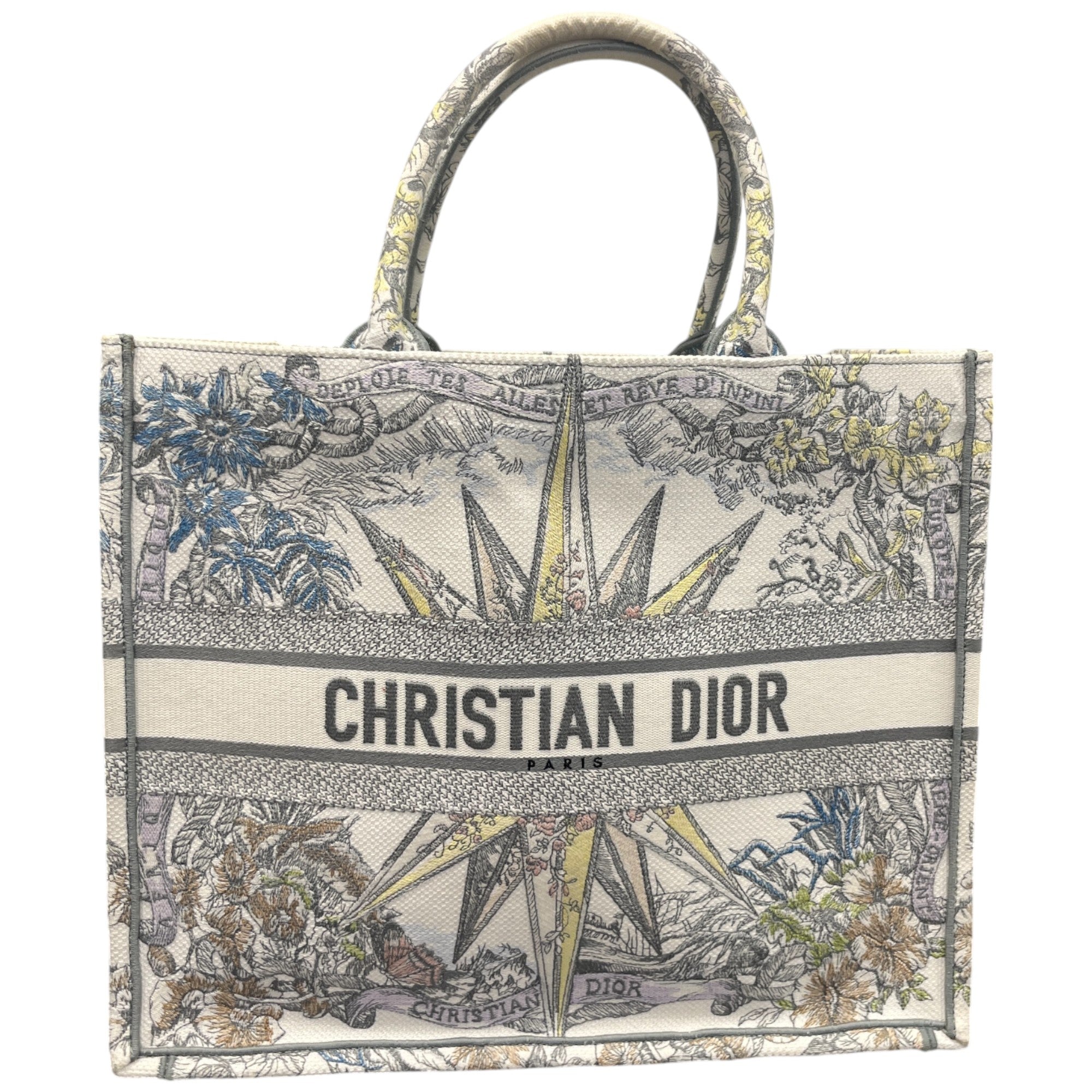 Women's Large Book Tote Handbag White